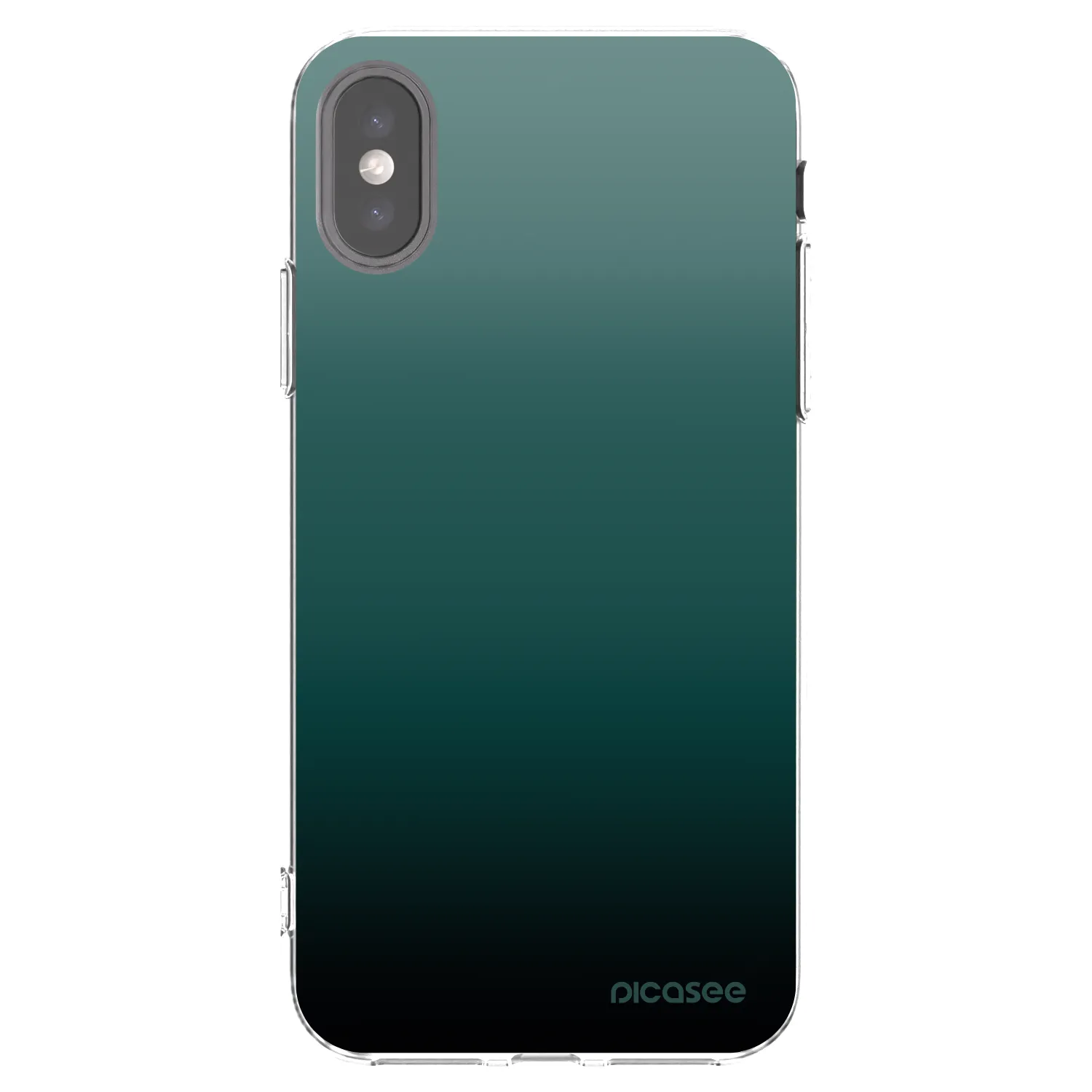 Picasee διαφανής θήκη σιλικόνης Apple iPhone X/XS - Verdant Fade