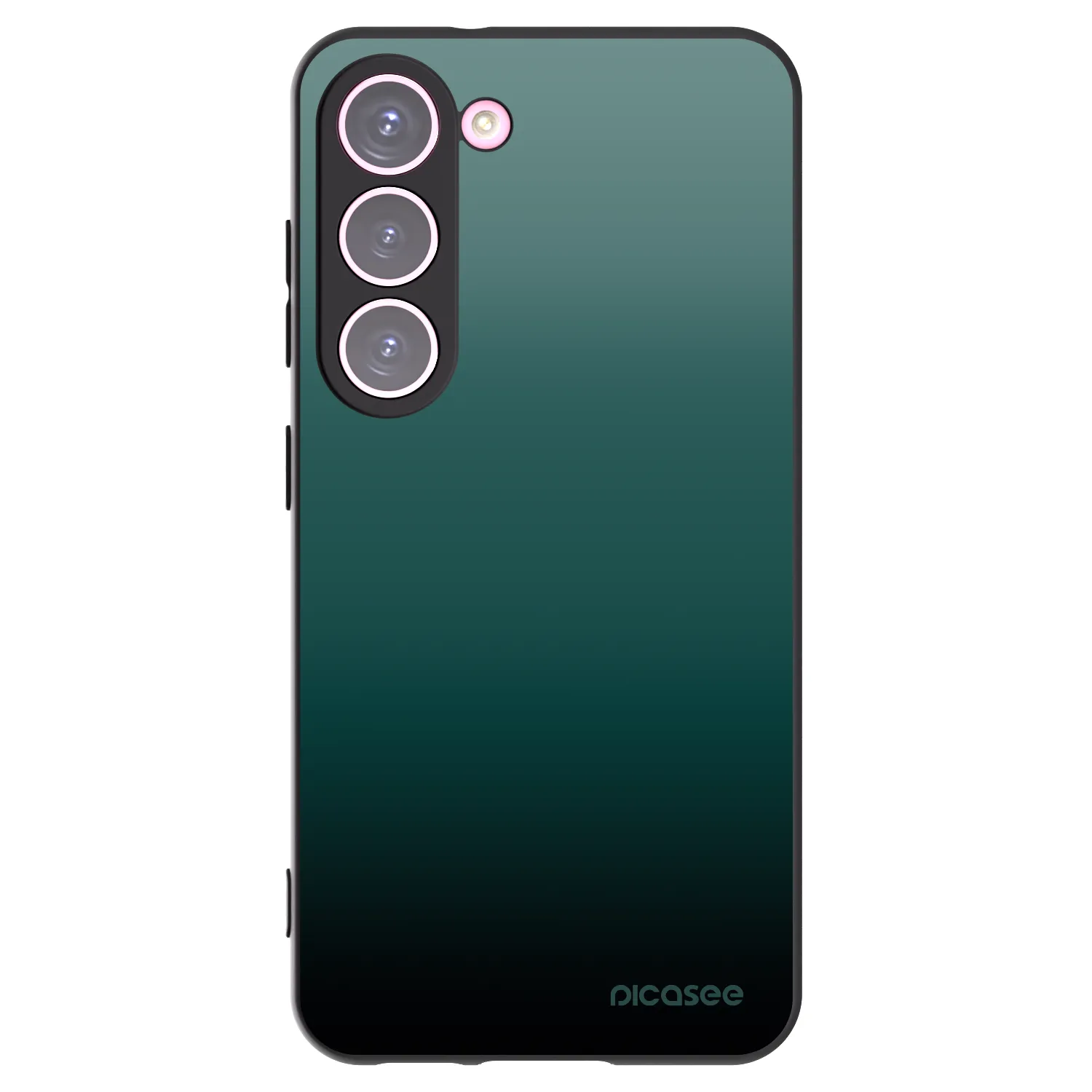 Picasee Μαύρη θήκη σιλικόνης για Samsung Galaxy S23 5G - Verdant Fade