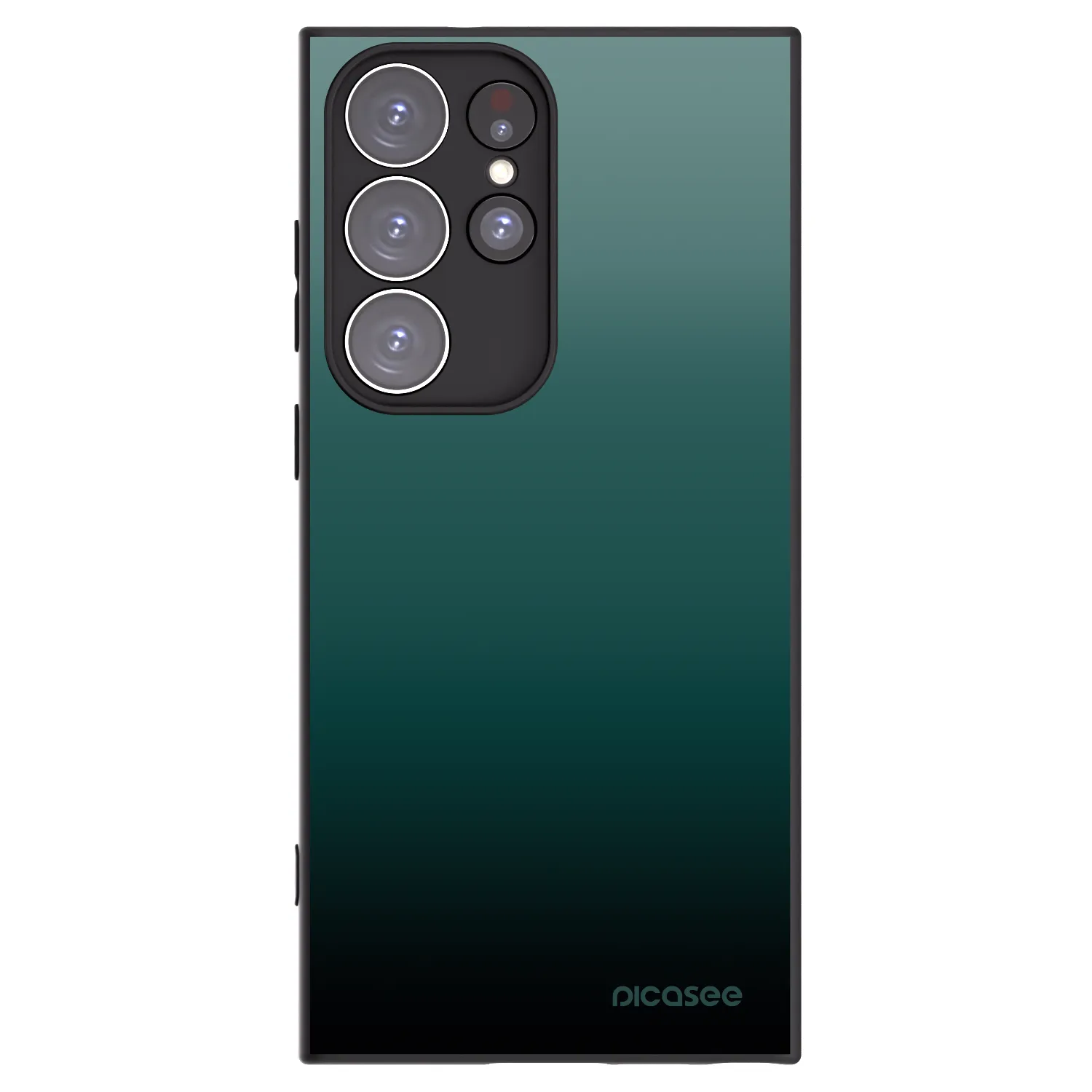 Picasee Μαύρη θήκη σιλικόνης για Samsung Galaxy S23 Ultra 5G - Verdant Fade