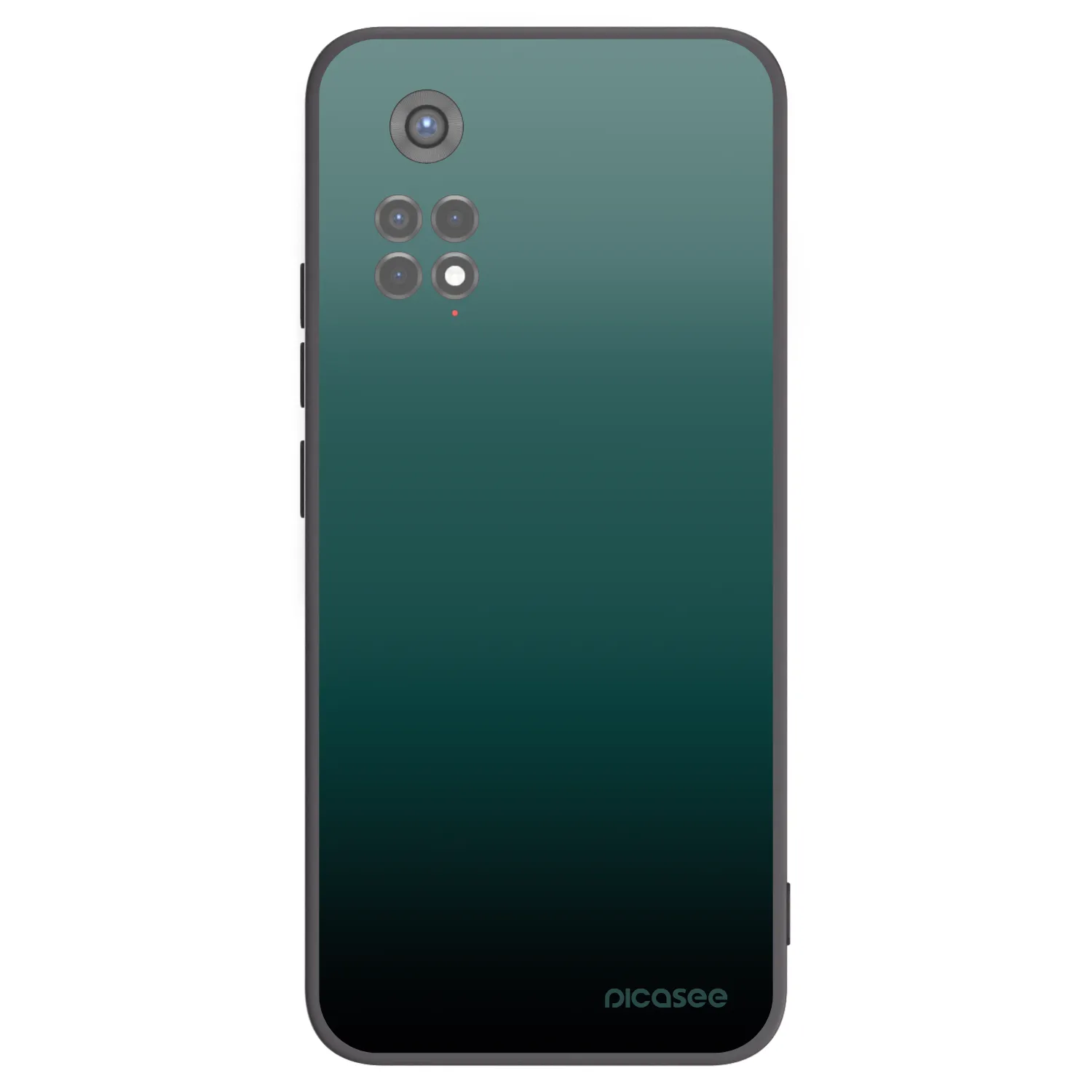 Picasee Μαύρη θήκη σιλικόνης για Xiaomi Redmi Note 11S 5G - Verdant Fade