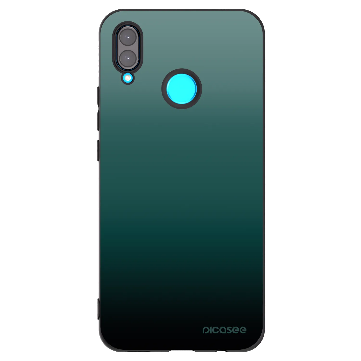 Picasee Μαύρη θήκη σιλικόνης για Huawei Nova 3 - Verdant Fade