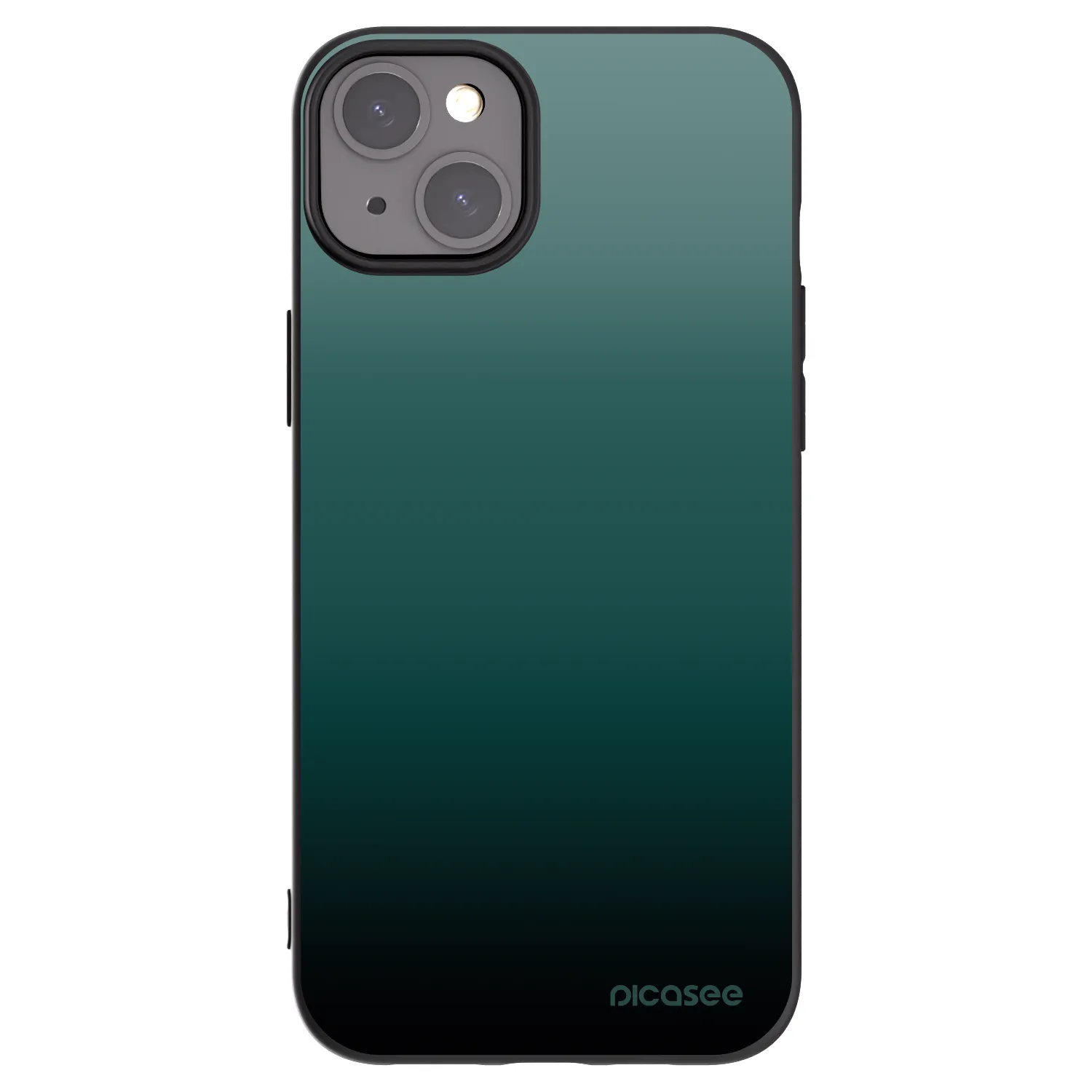 Picasee Μαύρη θήκη σιλικόνης για Apple iPhone 15 Plus - Verdant Fade
