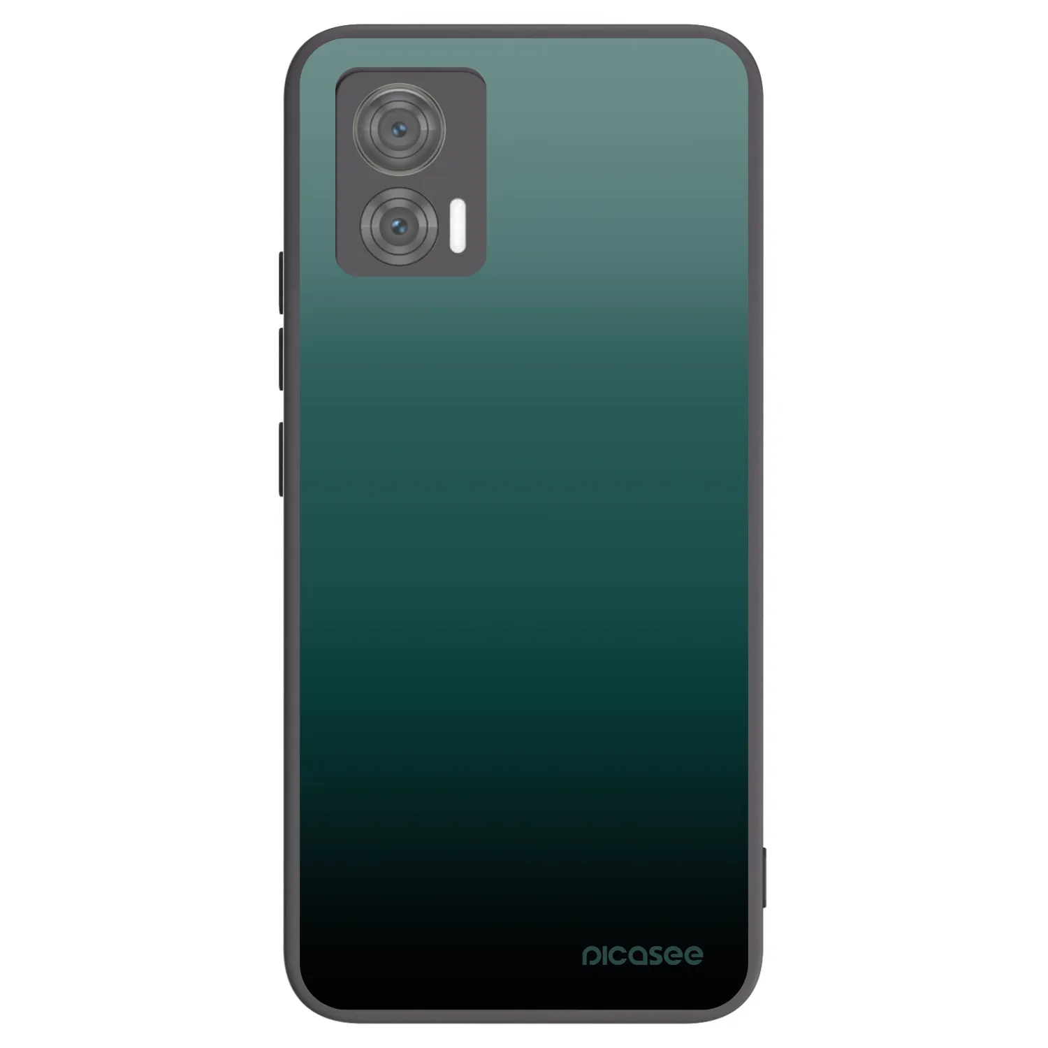 Picasee Μαύρη θήκη σιλικόνης για Motorola Edge 30 Neo - Verdant Fade