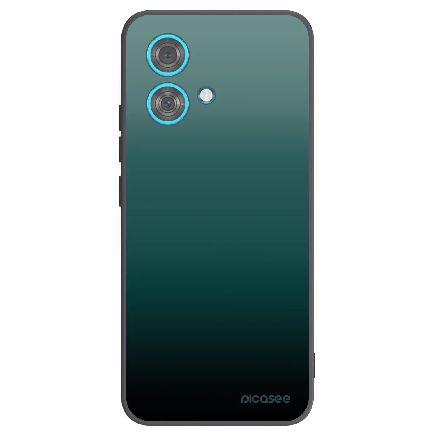 Picasee Μαύρη θήκη σιλικόνης για Motorola Edge 40 Neo - Verdant Fade