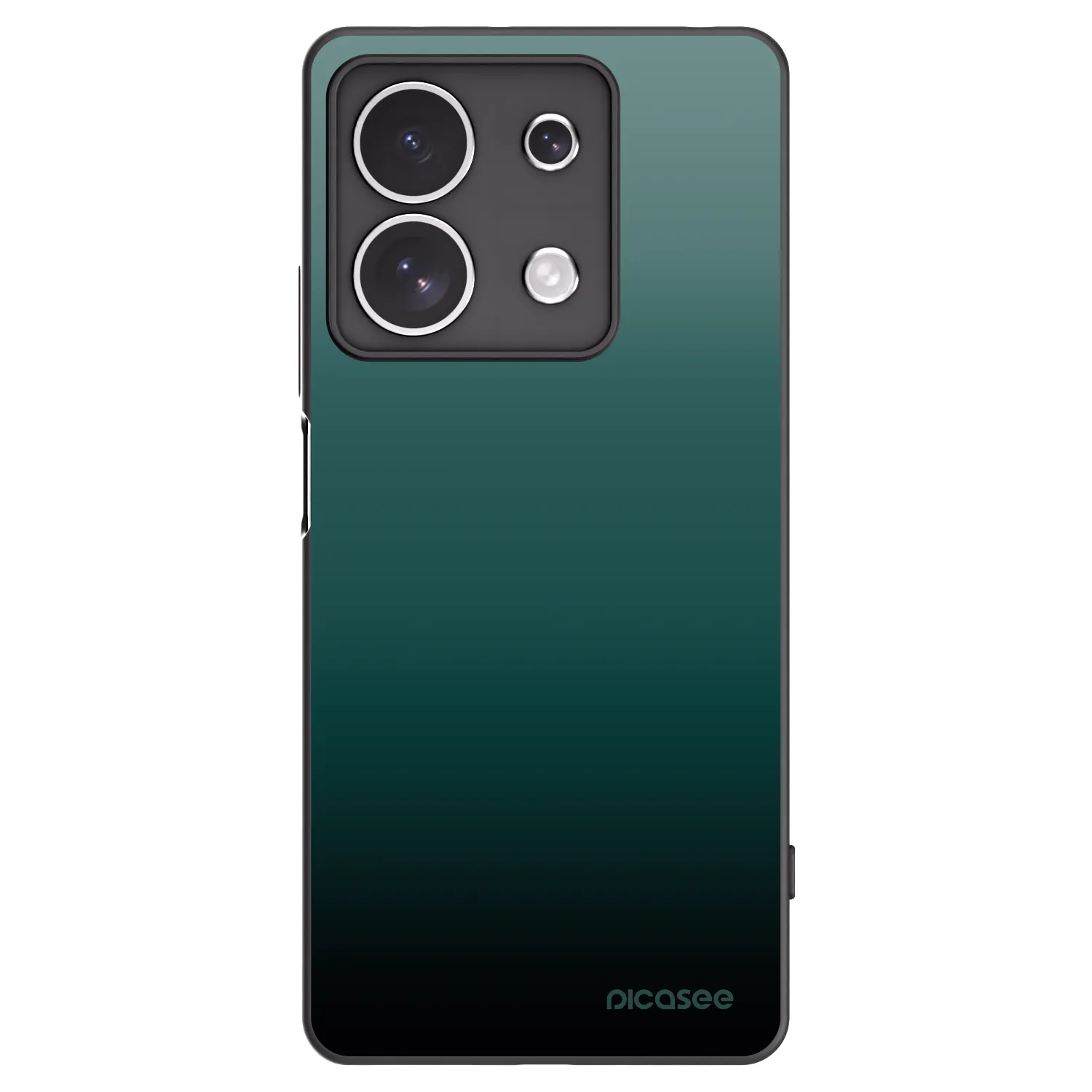 Picasee Μαύρη θήκη σιλικόνης για Xiaomi Redmi Note 13 4G - Verdant Fade