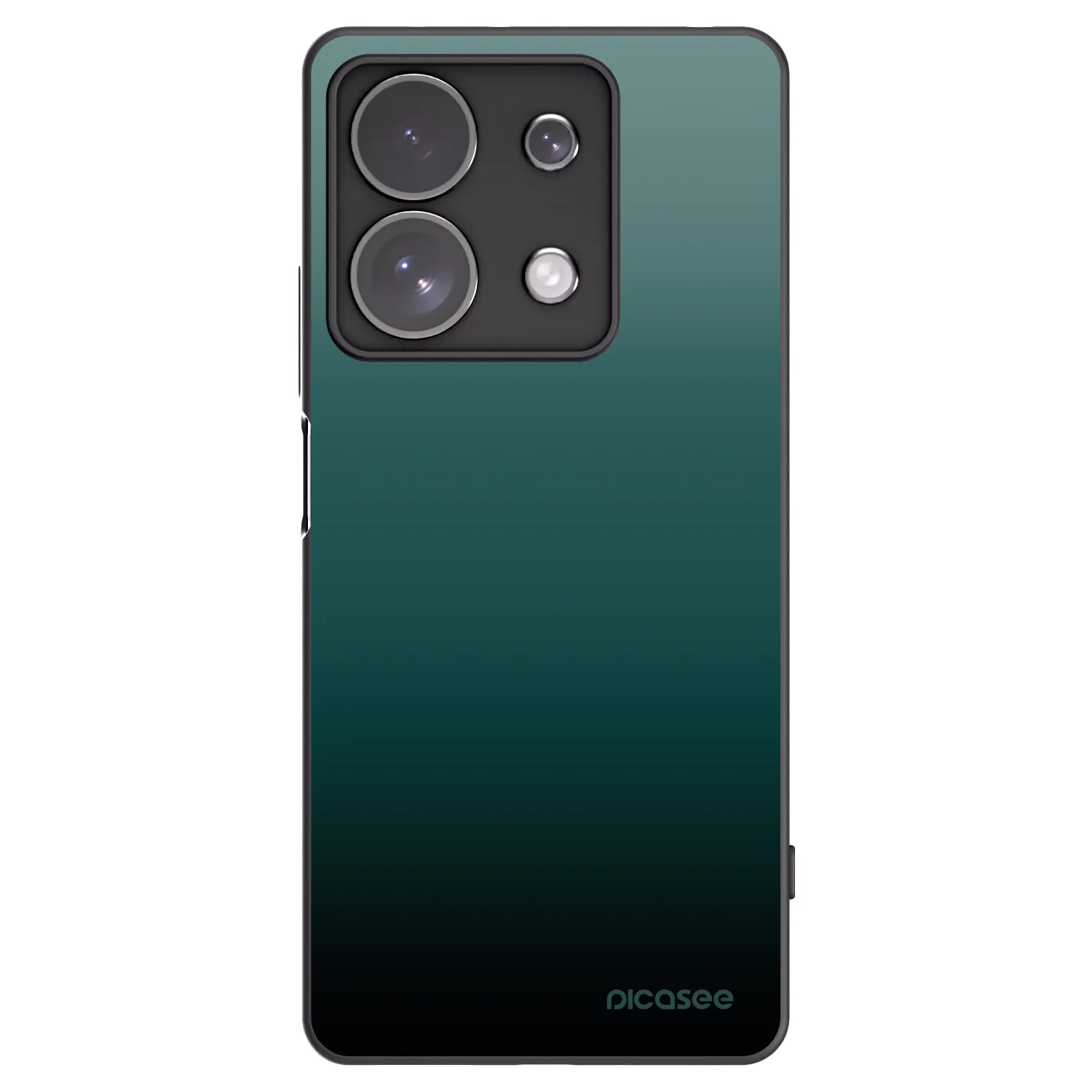 Picasee Μαύρη θήκη σιλικόνης για Xiaomi Redmi Note 13 Pro 4G - Verdant Fade