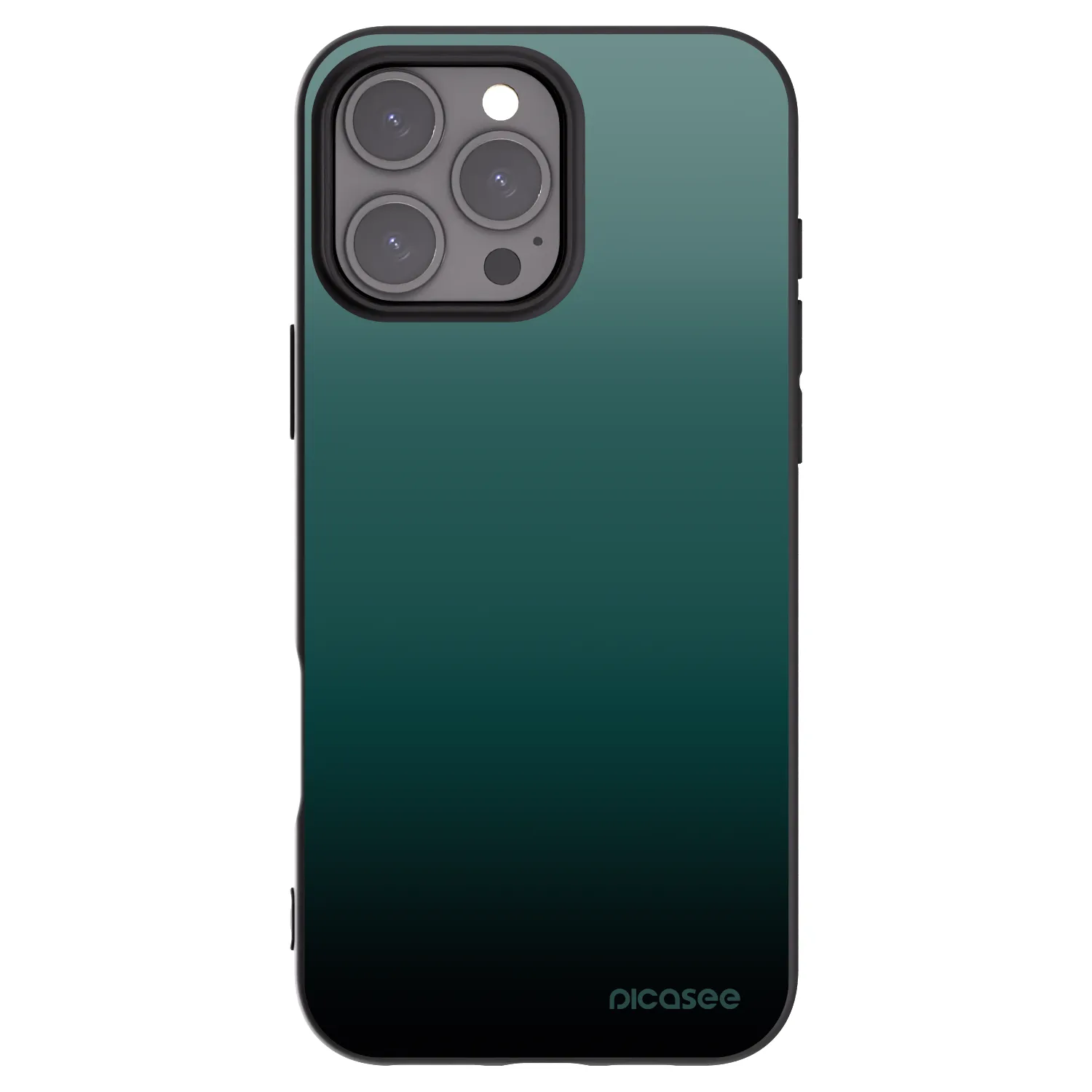 Picasee Μαύρη θήκη σιλικόνης για Apple iPhone 16 Pro Max - Verdant Fade