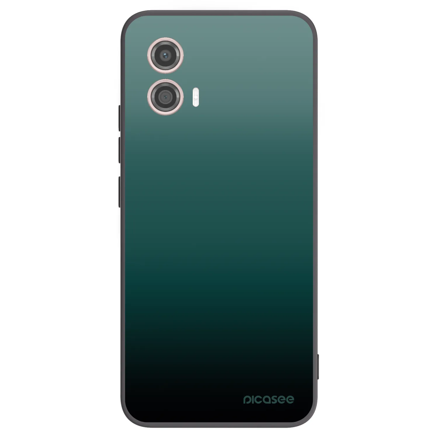 Picasee Μαύρη θήκη σιλικόνης για Motorola Moto G53 5G - Verdant Fade