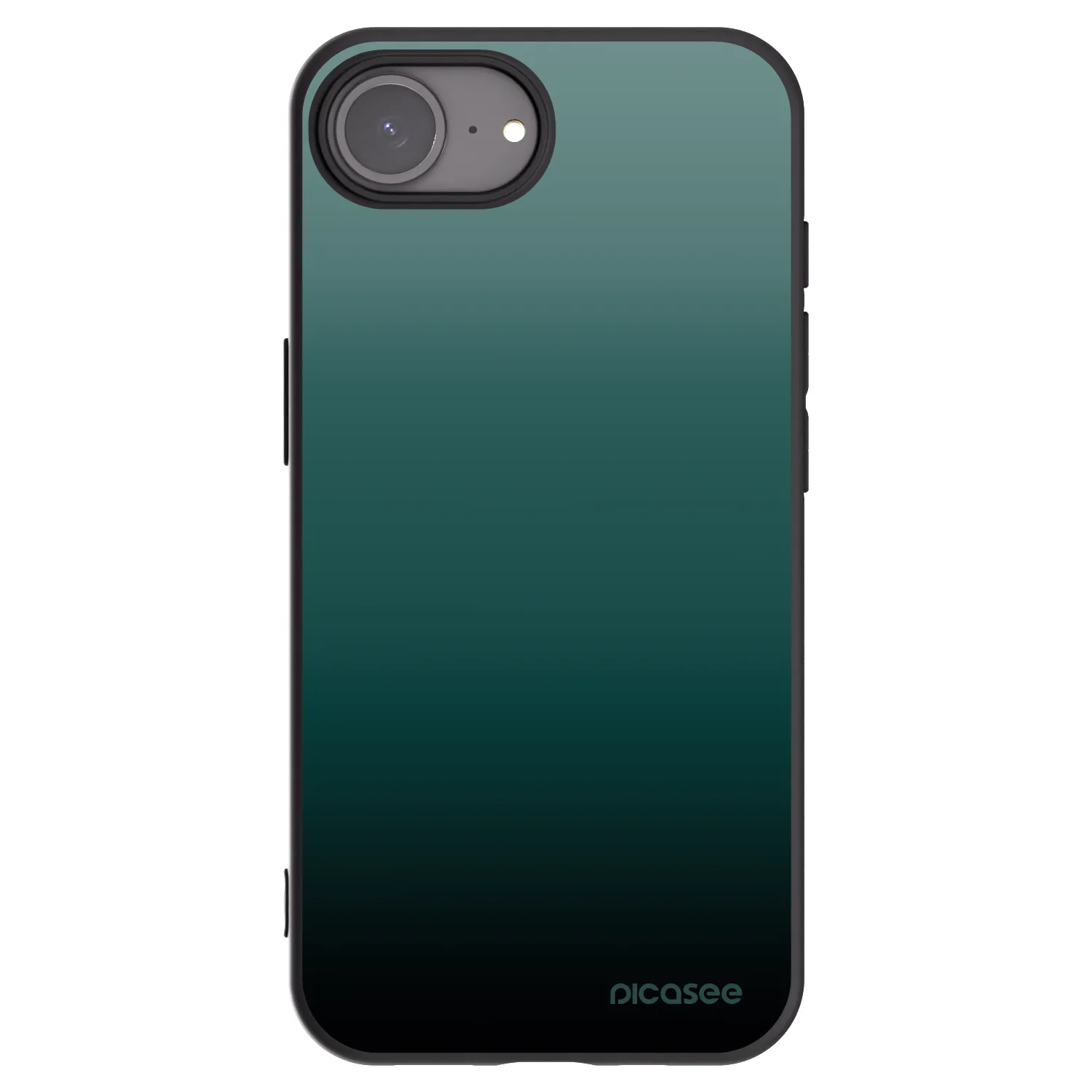 Picasee Μαύρη θήκη σιλικόνης για Apple iPhone 16e - Verdant Fade