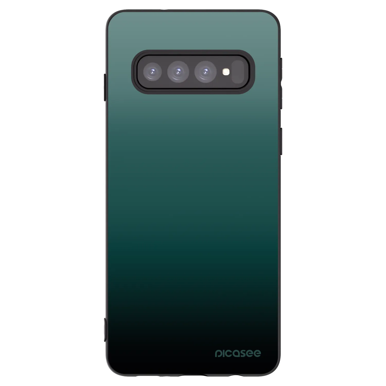 Picasee Μαύρη θήκη σιλικόνης για Samsung Galaxy S10 G973 - Verdant Fade