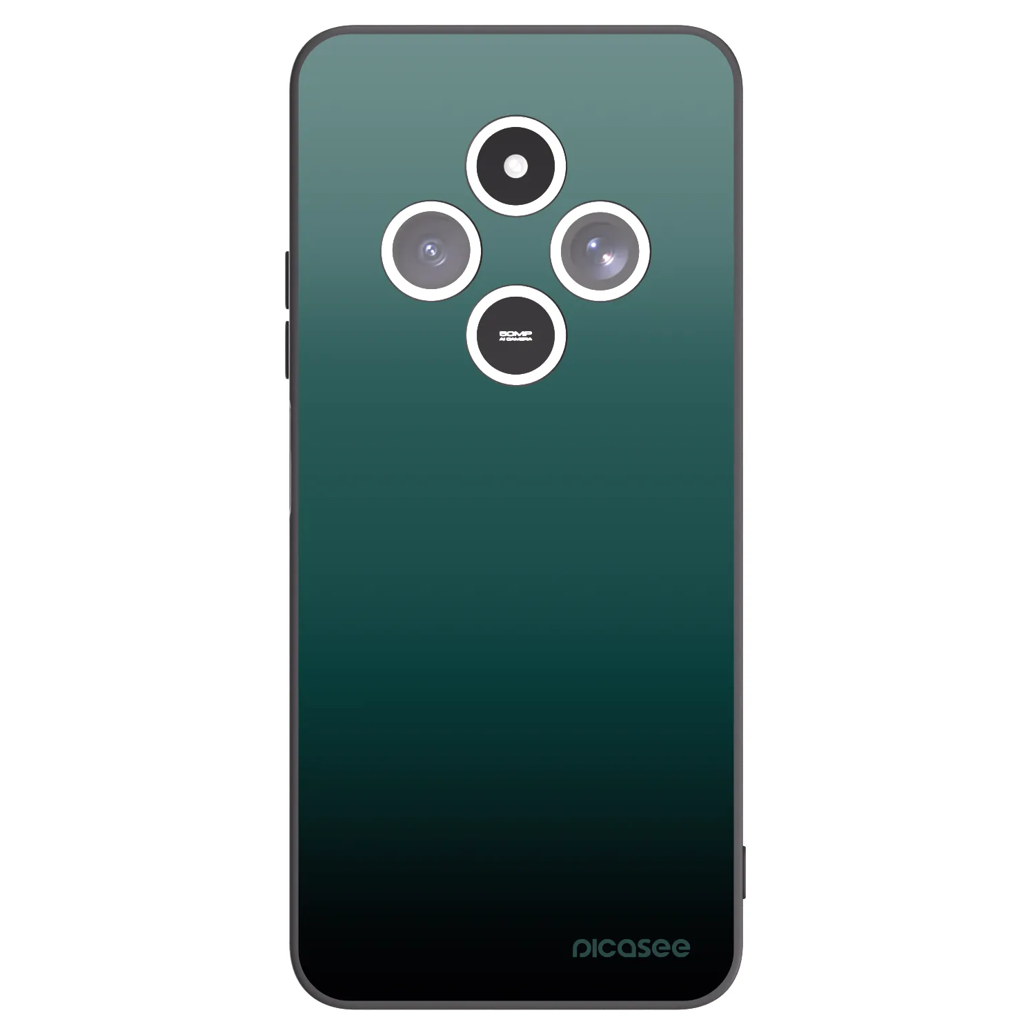 Picasee Μαύρη θήκη σιλικόνης για Xiaomi Redmi 14C - Verdant Fade