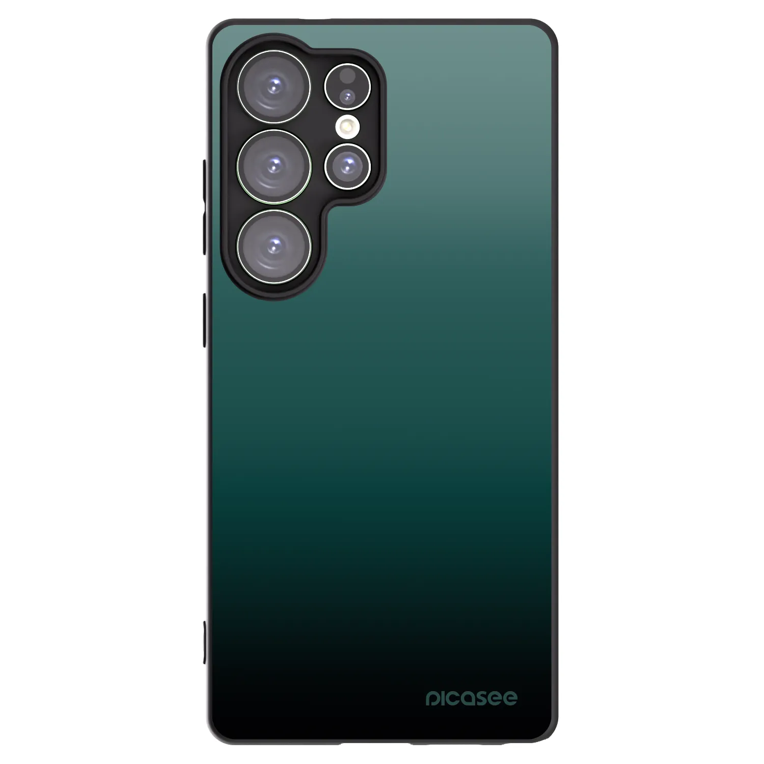 Picasee Μαύρη θήκη σιλικόνης για Samsung Galaxy S25 Ultra 5G - Verdant Fade