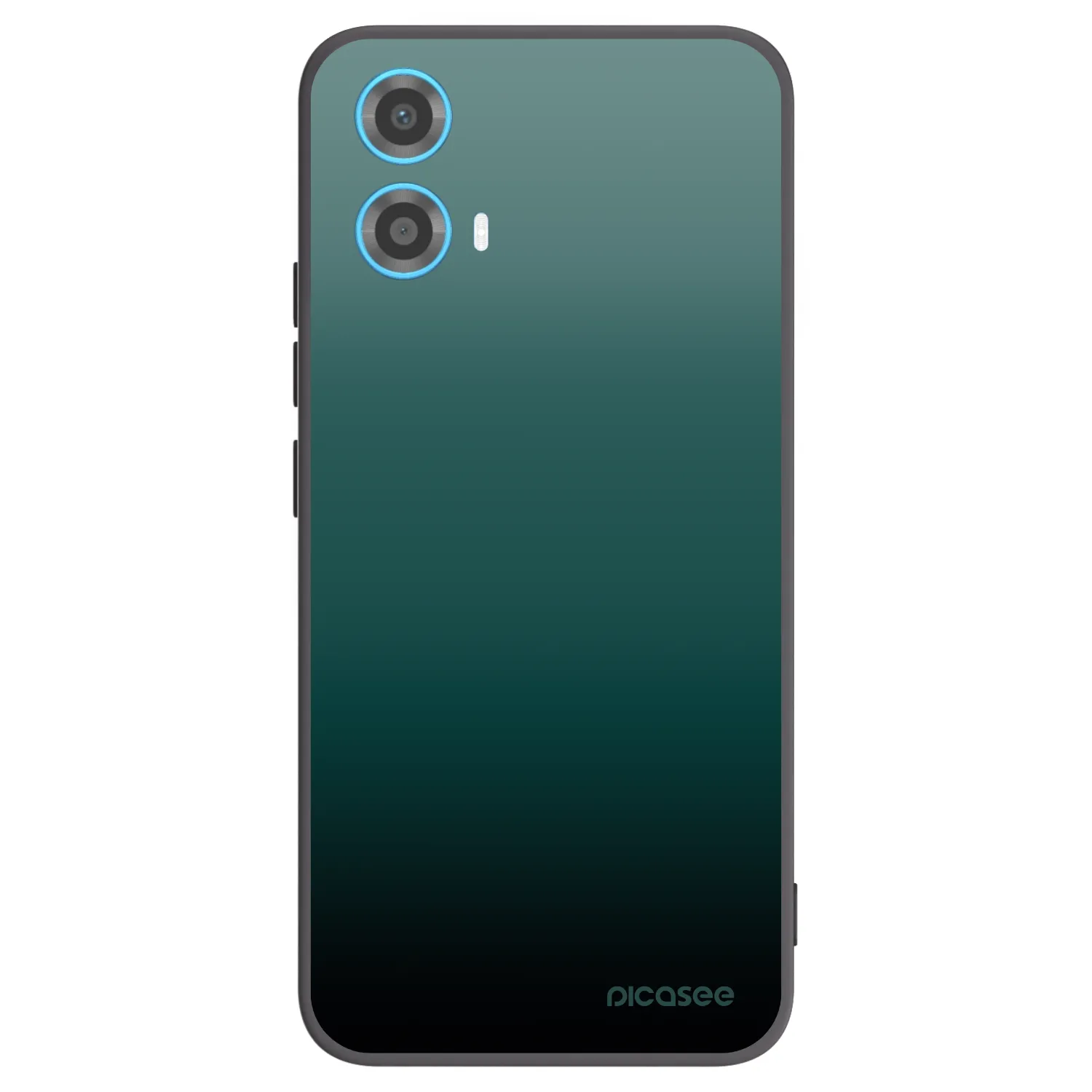 Picasee Μαύρη θήκη σιλικόνης για Motorola Moto G34 5G - Verdant Fade