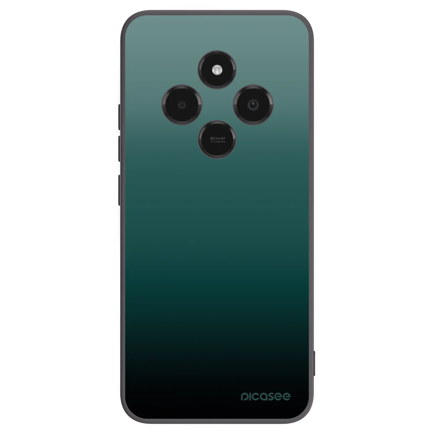 Picasee Μαύρη θήκη σιλικόνης για Xiaomi Poco C75 - Verdant Fade