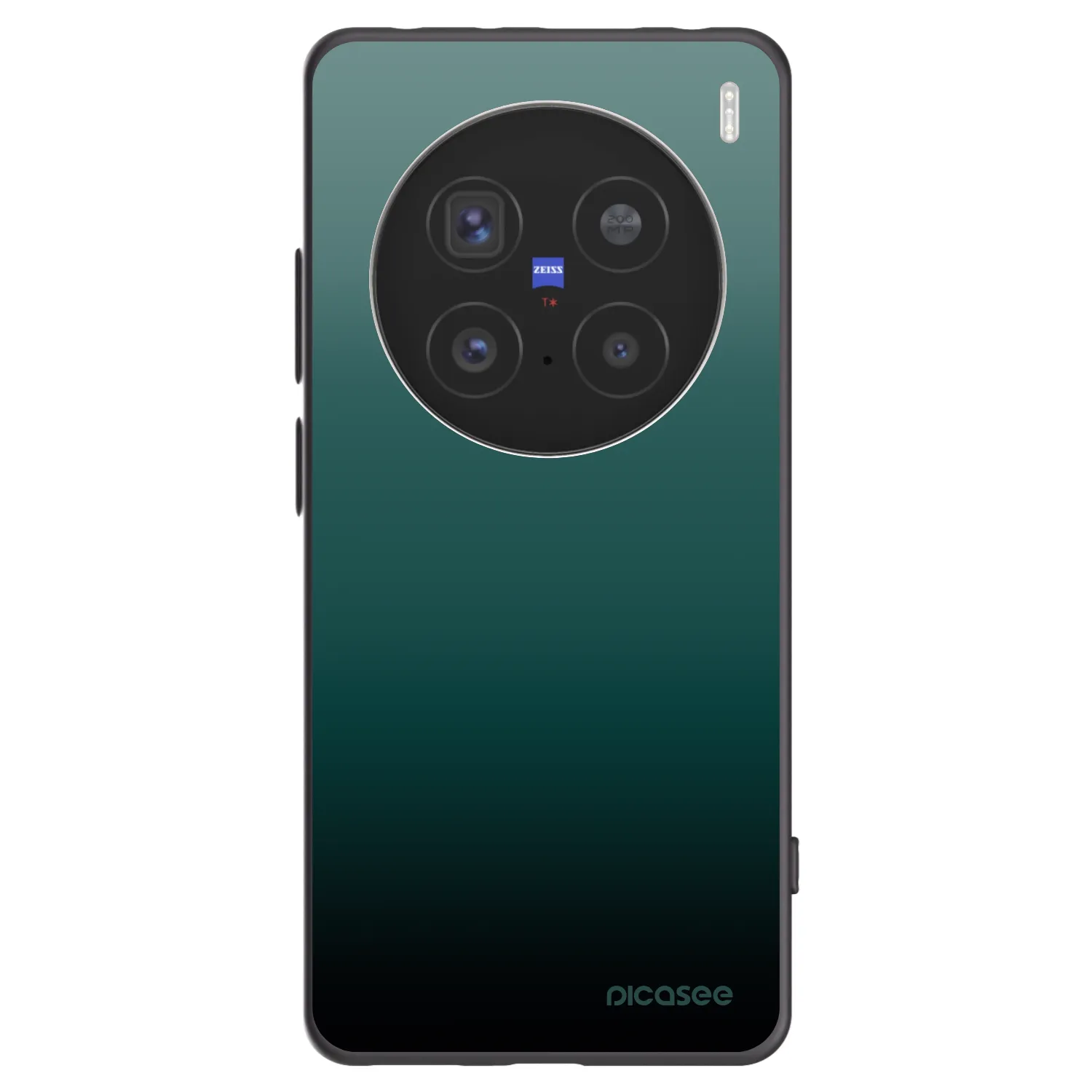 Picasee Μαύρη θήκη σιλικόνης για Vivo X200 Pro - Verdant Fade