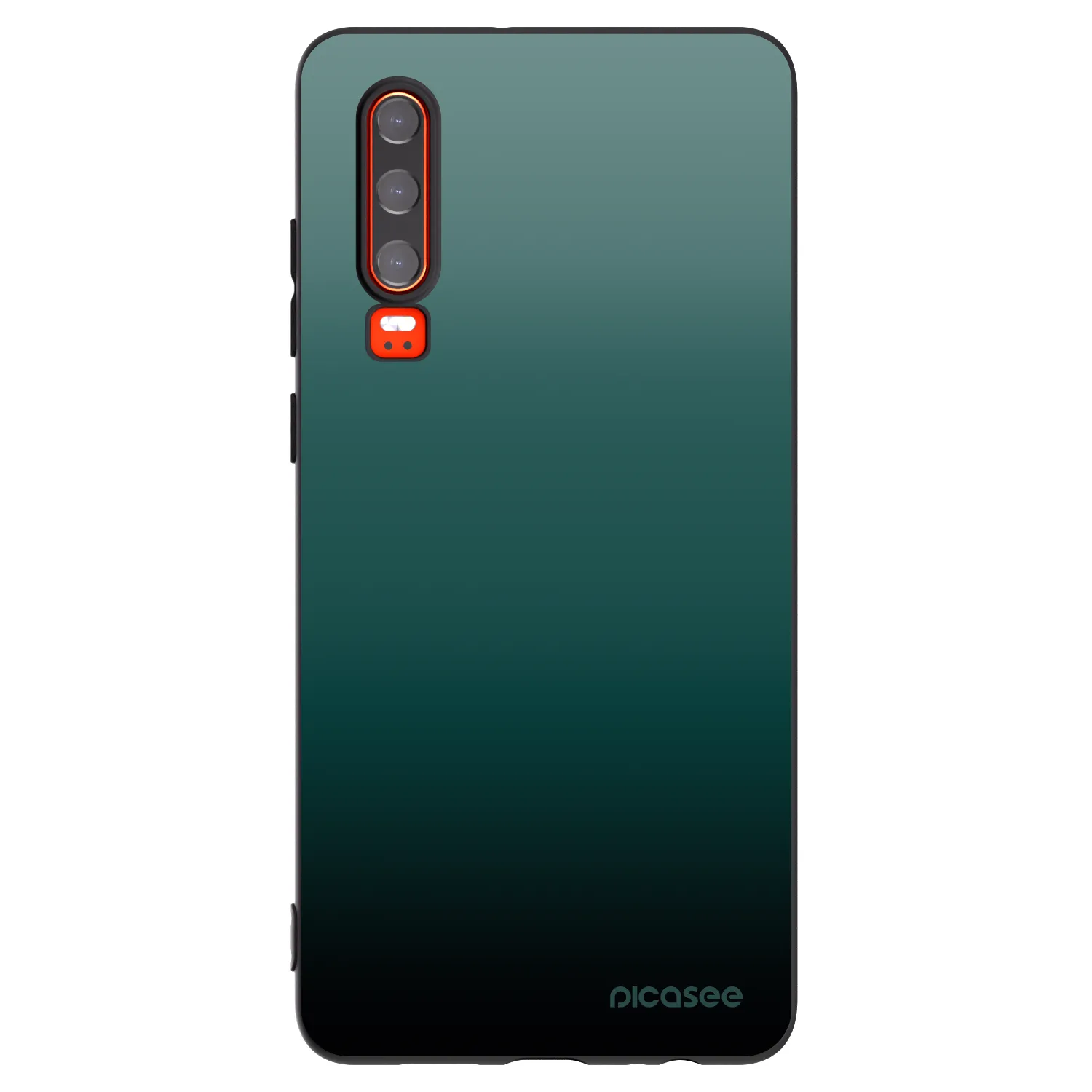 Picasee Μαύρη θήκη σιλικόνης για Huawei P30 - Verdant Fade