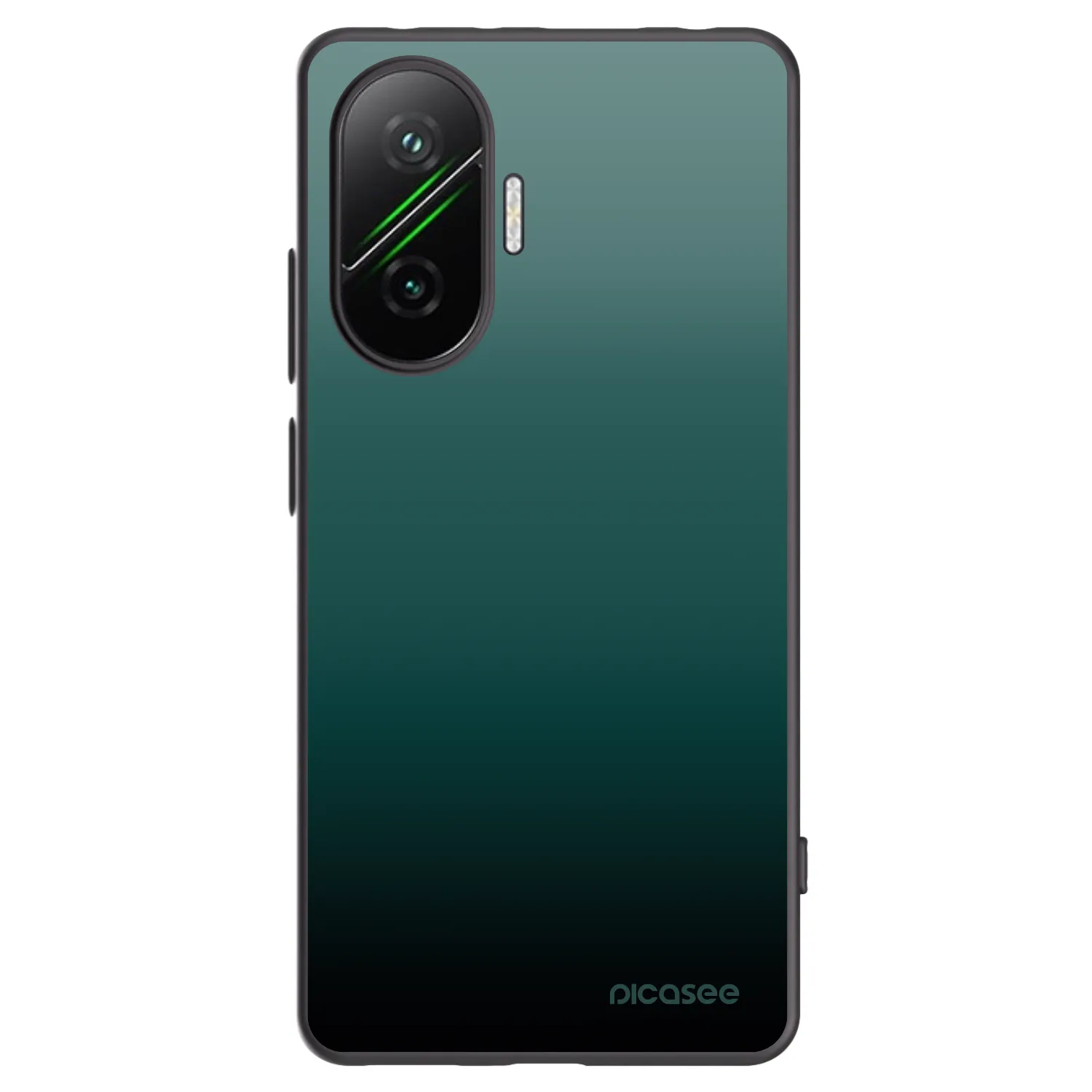 Picasee Μαύρη θήκη σιλικόνης για Xiaomi Poco F7 5G - Verdant Fade