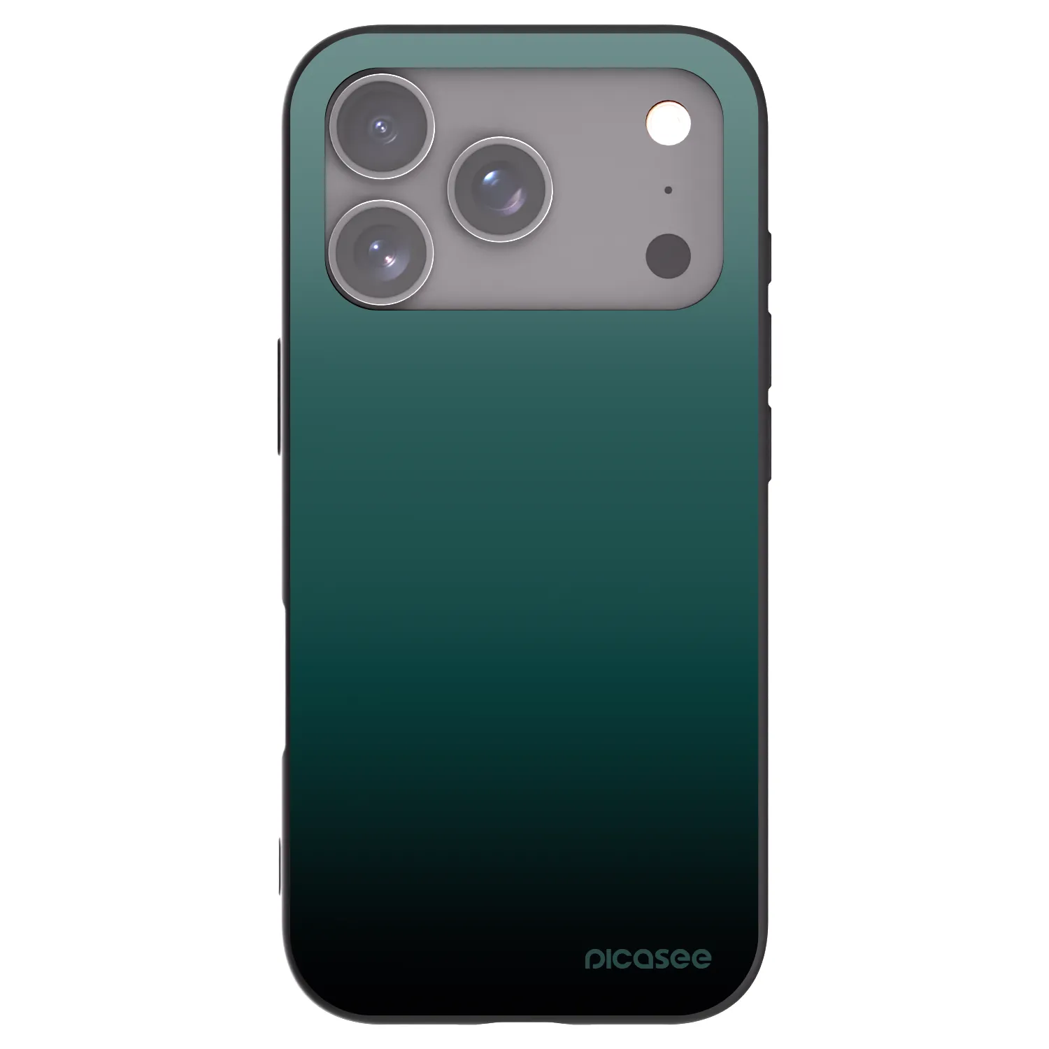 Picasee Μαύρη θήκη σιλικόνης για Apple iPhone 17 Pro - Verdant Fade