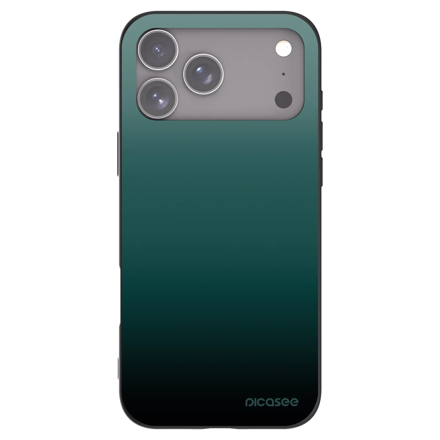 Picasee Μαύρη θήκη σιλικόνης για Apple iPhone 17 Pro Max - Verdant Fade