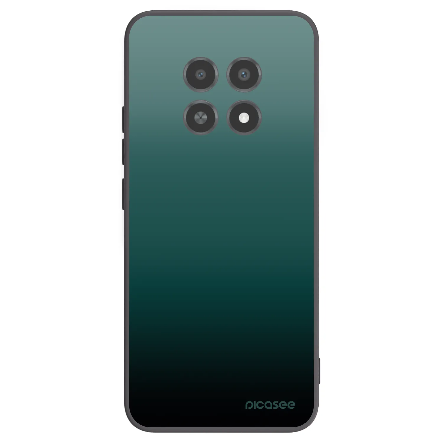 Picasee Μαύρη θήκη σιλικόνης για Realme 12X - Verdant Fade