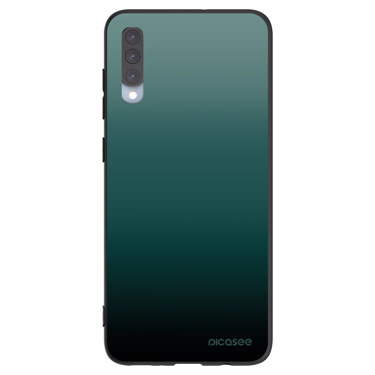 Picasee Μαύρη θήκη σιλικόνης για Samsung Galaxy A70 A705F - Verdant Fade
