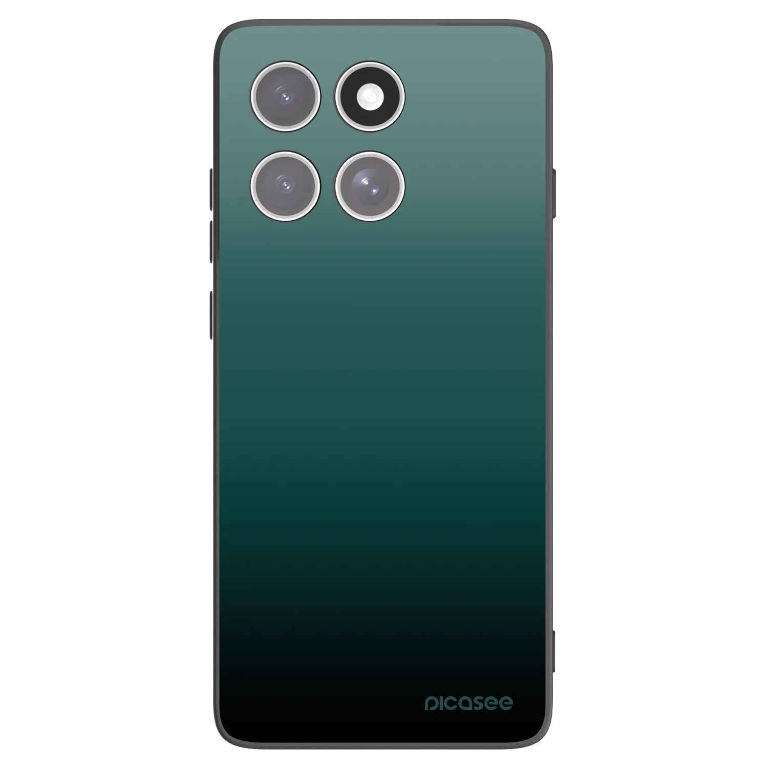 Picasee Μαύρη θήκη σιλικόνης για Motorola Edge 60 Pro - Verdant Fade
