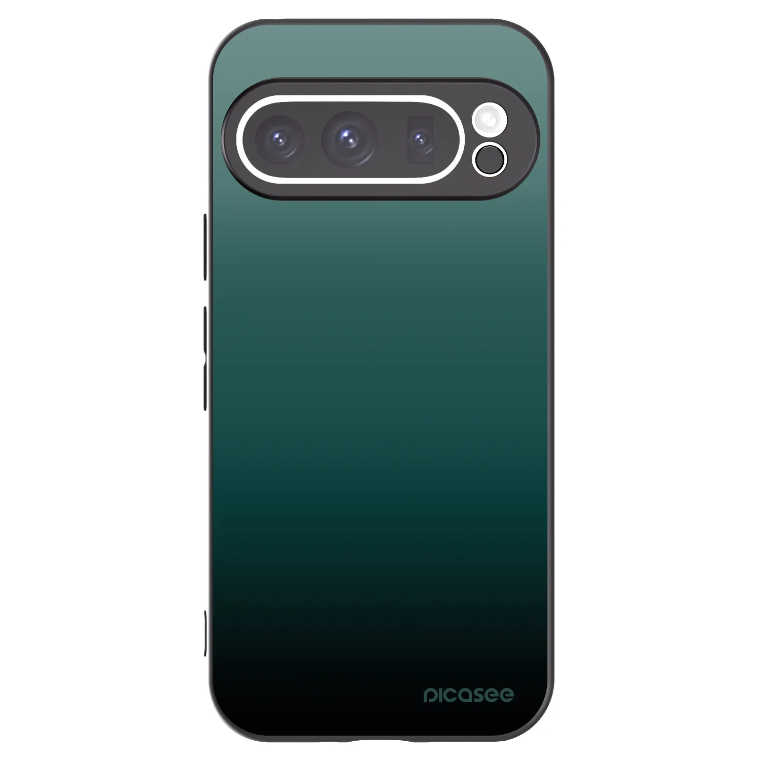 Picasee Μαύρη θήκη σιλικόνης για Google Pixel 9 Pro XL - Verdant Fade