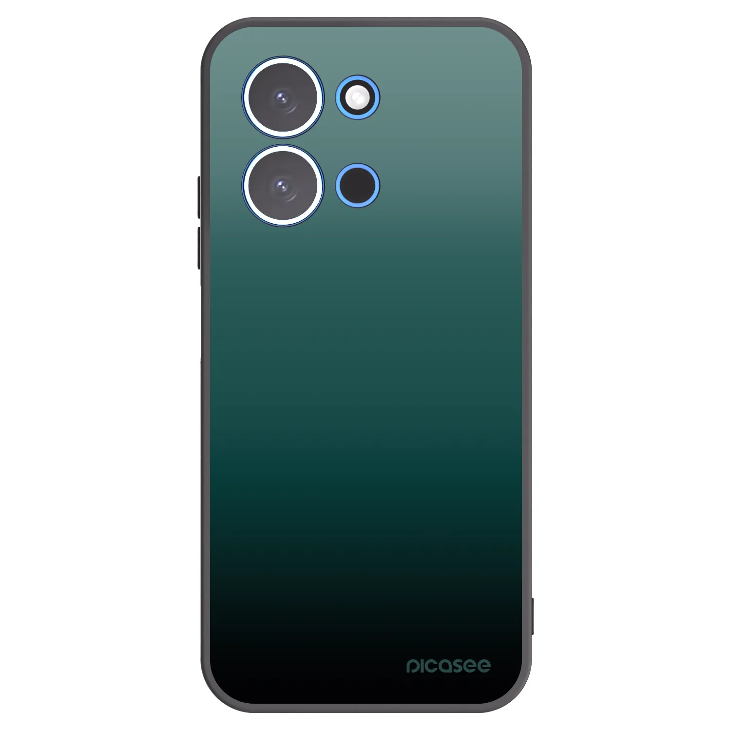 Picasee Μαύρη θήκη σιλικόνης για Xiaomi Redmi 15C 4G - Verdant Fade