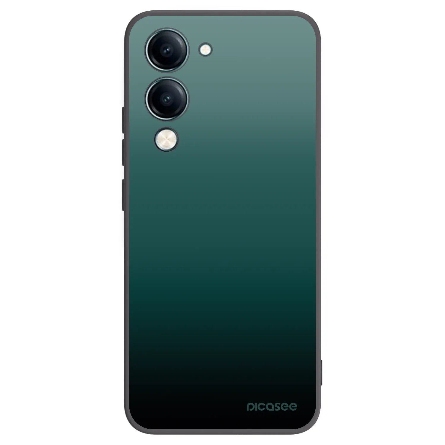 Picasee Μαύρη θήκη σιλικόνης για Vivo Y29s 5G - Verdant Fade