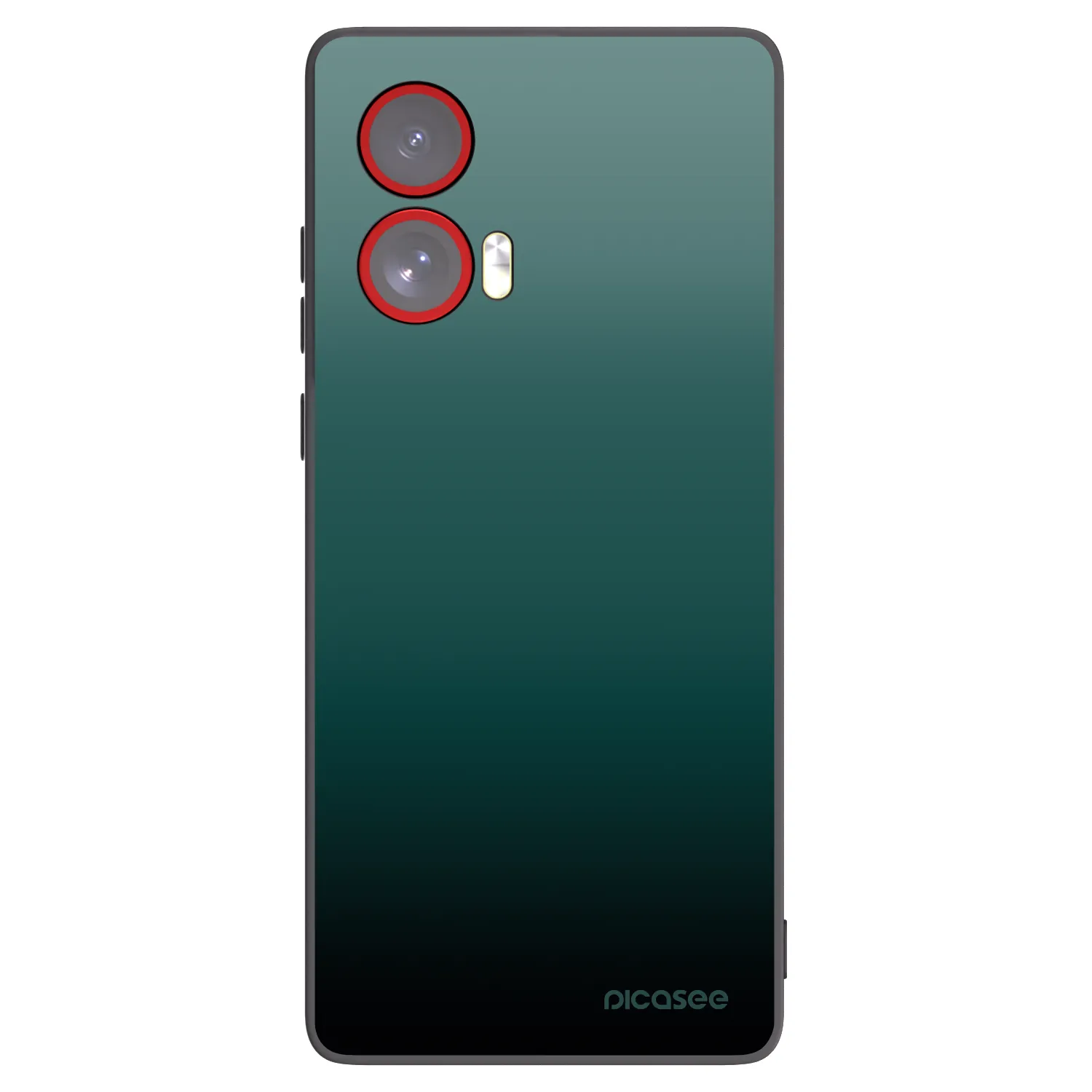 Picasee Μαύρη θήκη σιλικόνης για Motorola Edge 50 Fusion - Verdant Fade