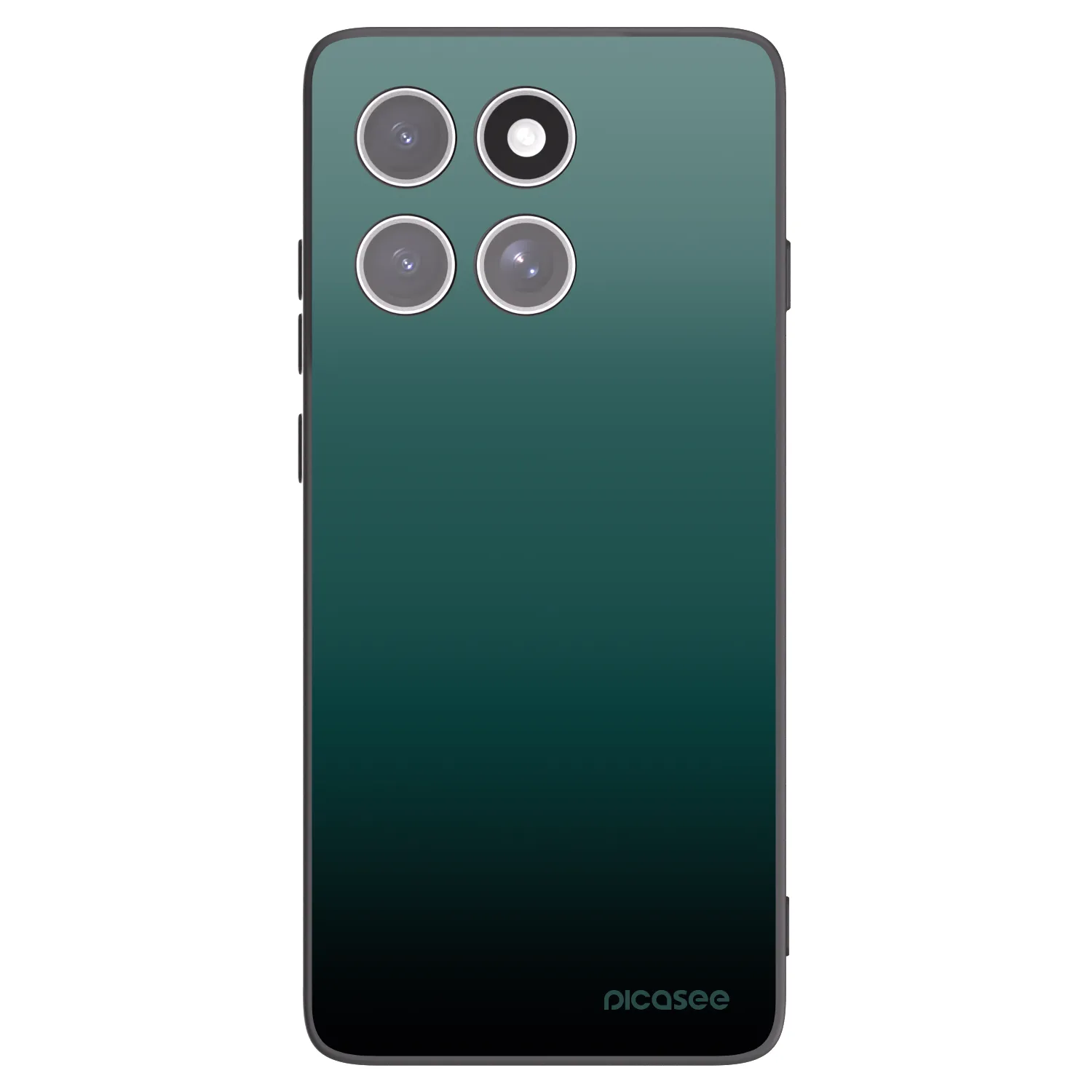 Picasee Μαύρη θήκη σιλικόνης για Motorola Edge 60 Fusion - Verdant Fade