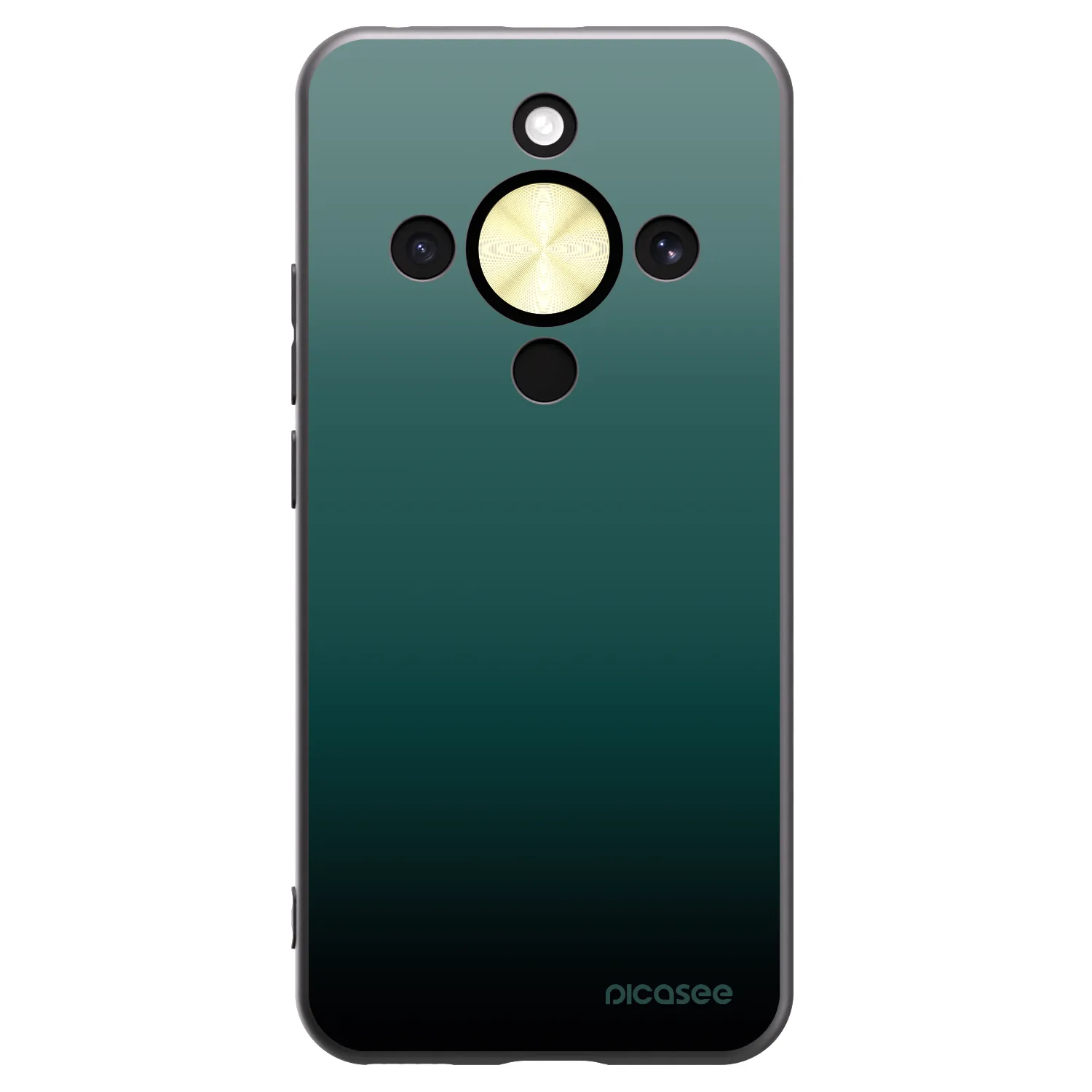 Picasee Μαύρη θήκη σιλικόνης για Honor Magic8 Lite 5G - Verdant Fade