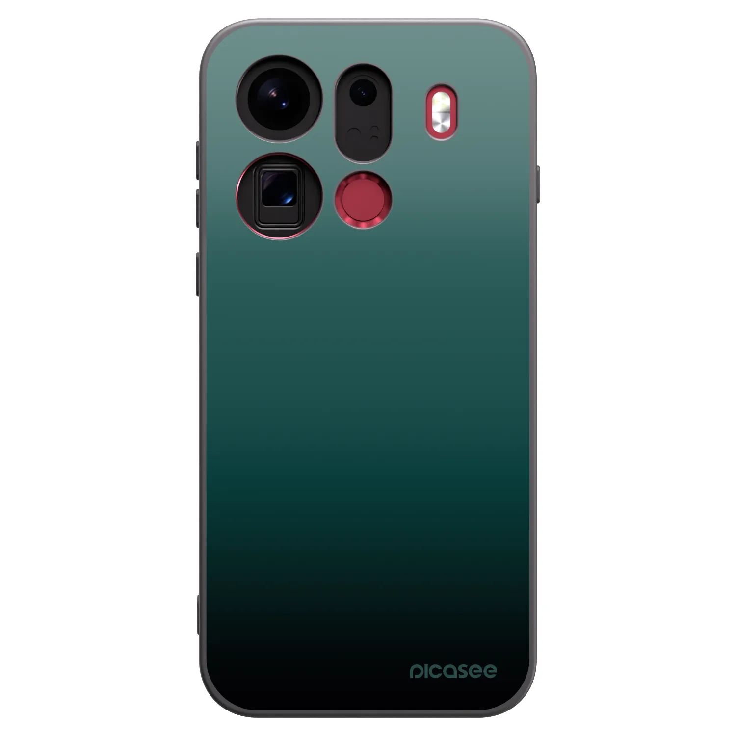 Picasee Μαύρη θήκη σιλικόνης για OPPO Find X9 Pro - Verdant Fade