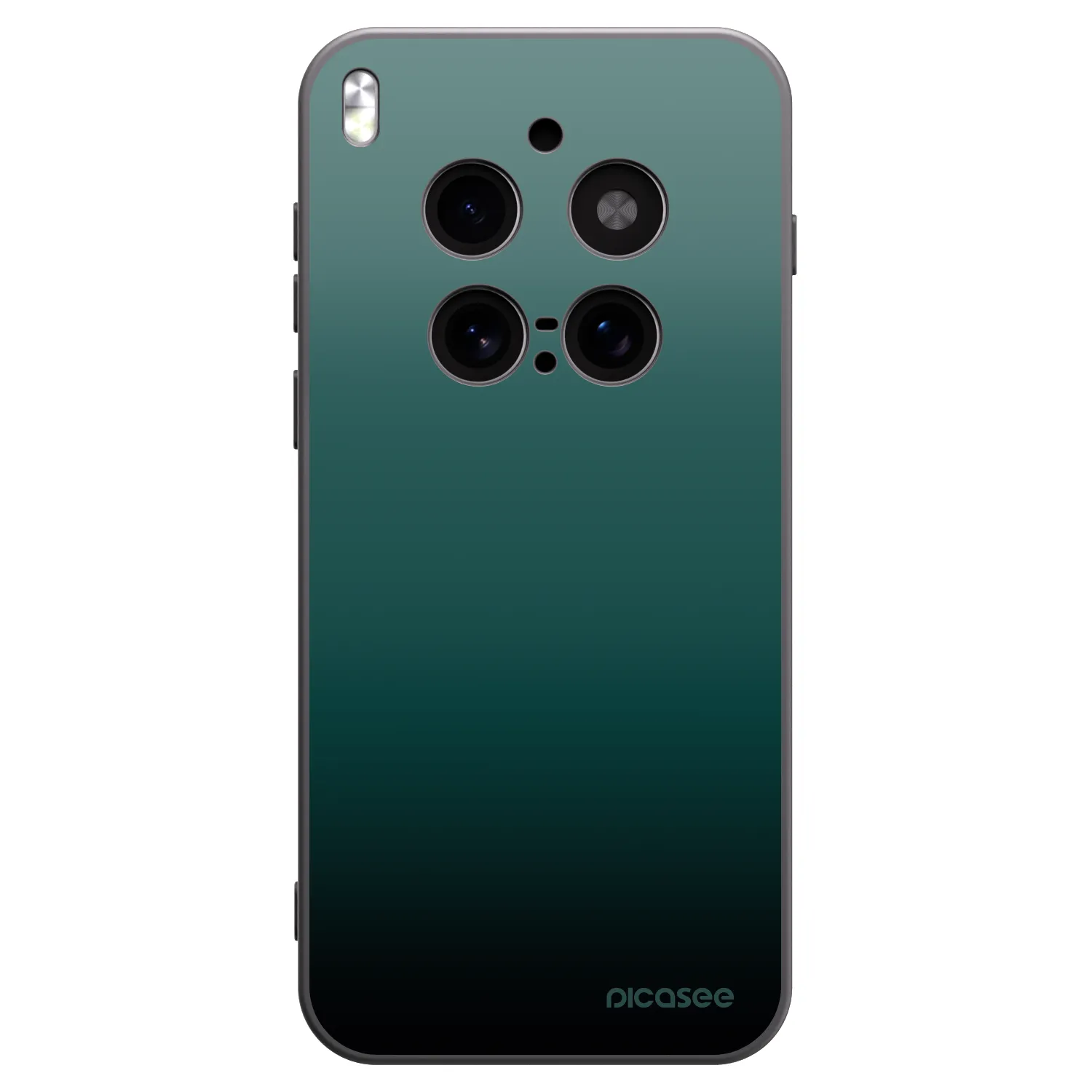 Picasee Μαύρη θήκη σιλικόνης για Vivo X300 Pro - Verdant Fade