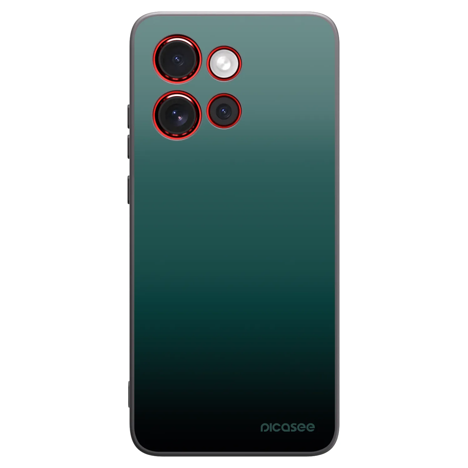 Picasee Μαύρη θήκη σιλικόνης για Motorola Edge 60 Neo 5G - Verdant Fade