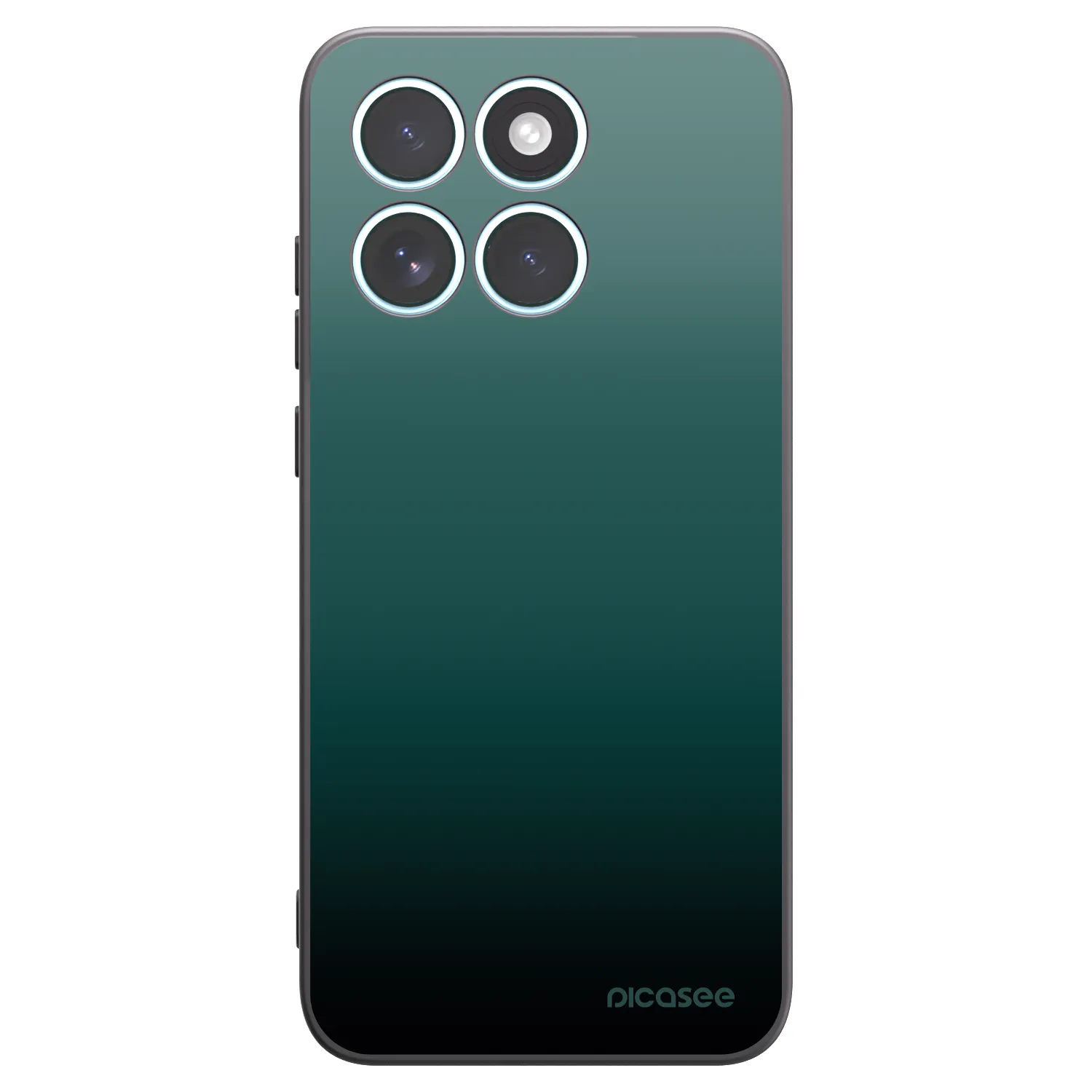 Picasee Μαύρη θήκη σιλικόνης για Motorola Edge 70 Fusion - Verdant Fade