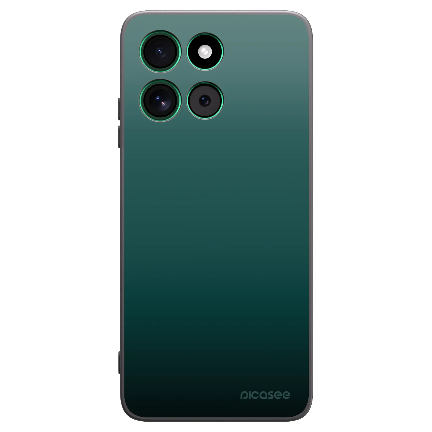 Picasee Μαύρη θήκη σιλικόνης για Motorola Moto G57 Power - Verdant Fade