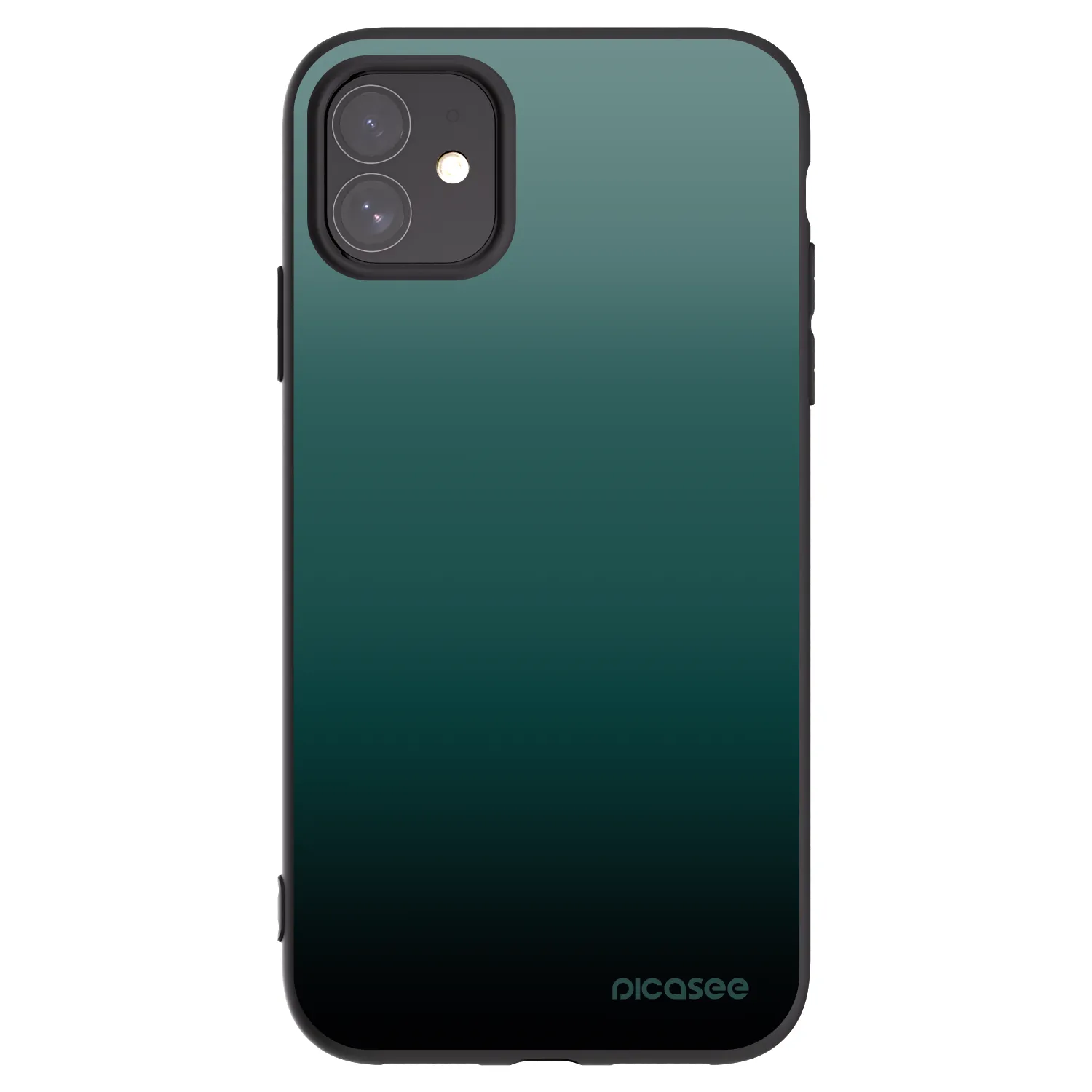 Picasee Μαύρη θήκη σιλικόνης για Apple iPhone 11 - Verdant Fade