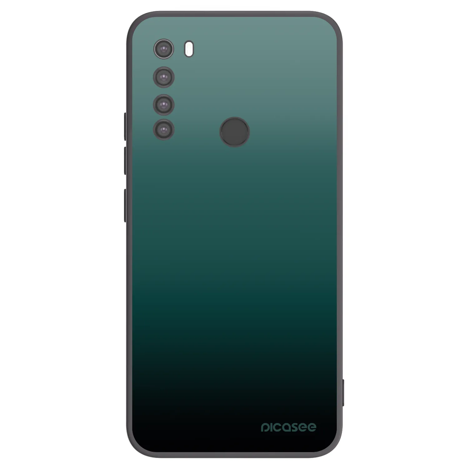 Picasee Μαύρη θήκη σιλικόνης για Xiaomi Redmi Note 8 - Verdant Fade