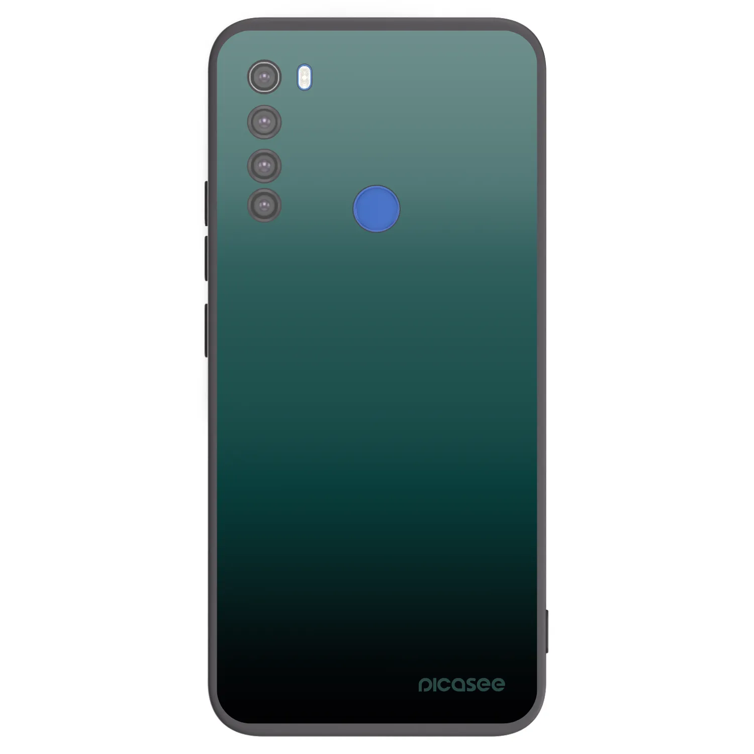 Picasee Μαύρη θήκη σιλικόνης για Xiaomi Redmi Note 8T - Verdant Fade
