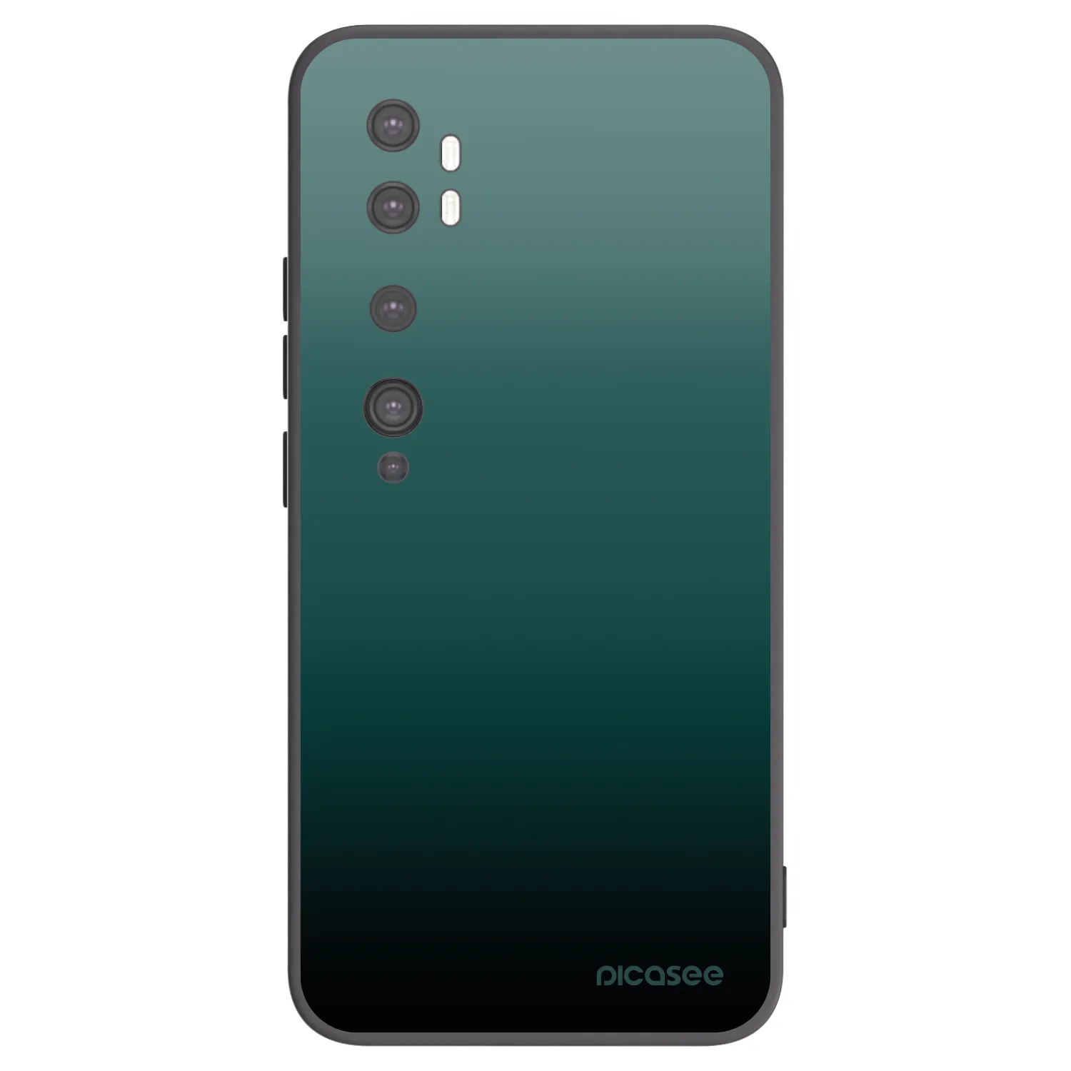 Picasee Μαύρη θήκη σιλικόνης για Xiaomi Mi Note 10 (Pro) - Verdant Fade