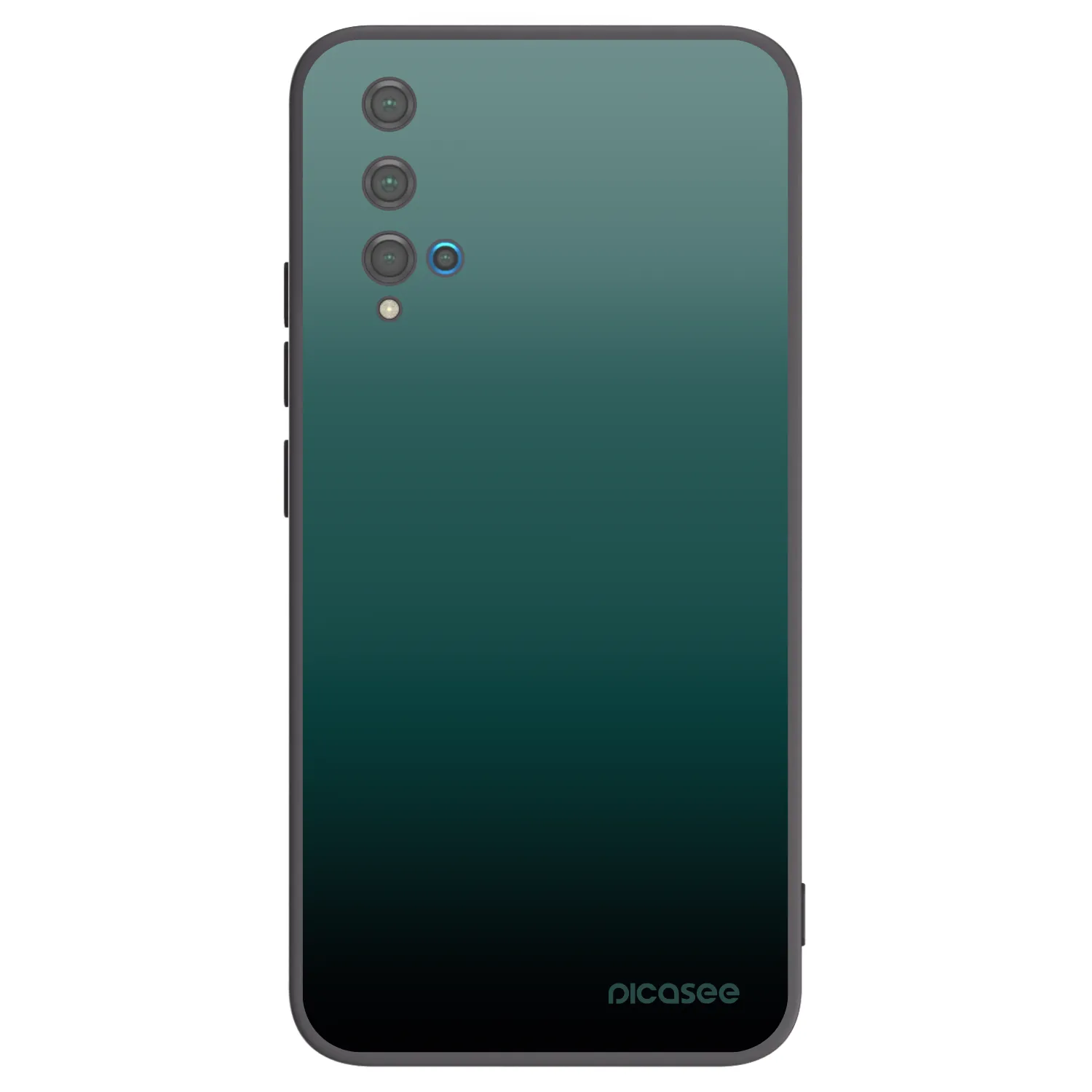 Picasee Μαύρη θήκη σιλικόνης για Huawei Nova 5T - Verdant Fade