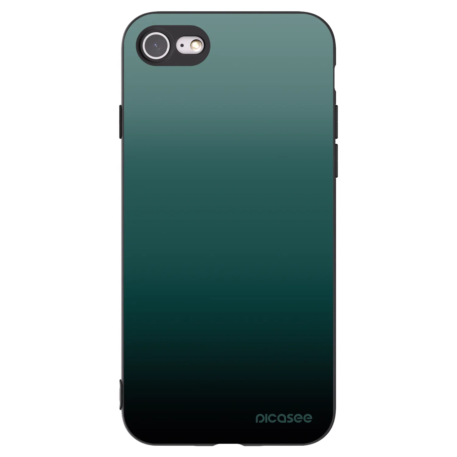 Picasee Μαύρη θήκη σιλικόνης για Apple iPhone SE 2020 - Verdant Fade
