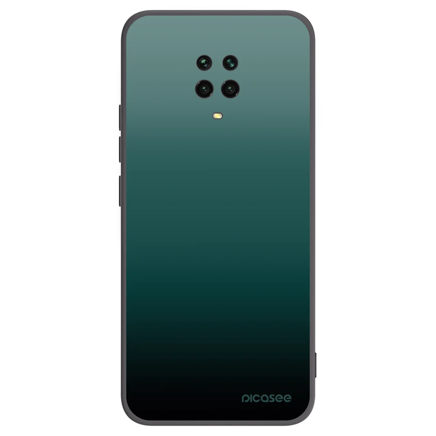 Picasee Μαύρη θήκη σιλικόνης για Xiaomi Redmi Note 9 Pro - Verdant Fade
