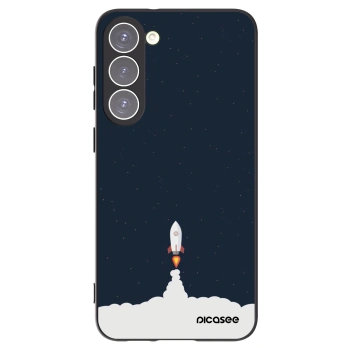 Picasee Μαύρη θήκη σιλικόνης για Samsung Galaxy S23+ 5G - Astronaut 2