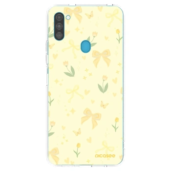 Picasee διαφανής θήκη σιλικόνης Samsung Galaxy M11 - Honey Blossom