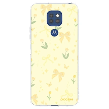Picasee διαφανής θήκη σιλικόνης Motorola Moto G9 Play - Honey Blossom