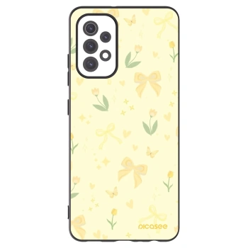 Picasee Μαύρη θήκη σιλικόνης για Samsung Galaxy A32 5G A326B - Honey Blossom