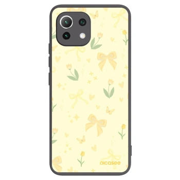 Picasee Μαύρη θήκη σιλικόνης για Xiaomi Mi 11 Lite - Honey Blossom