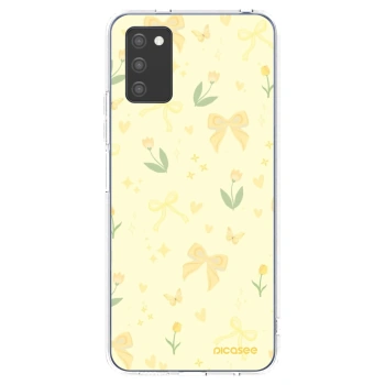 Picasee διαφανής θήκη σιλικόνης Samsung Galaxy A02s A025G - Honey Blossom